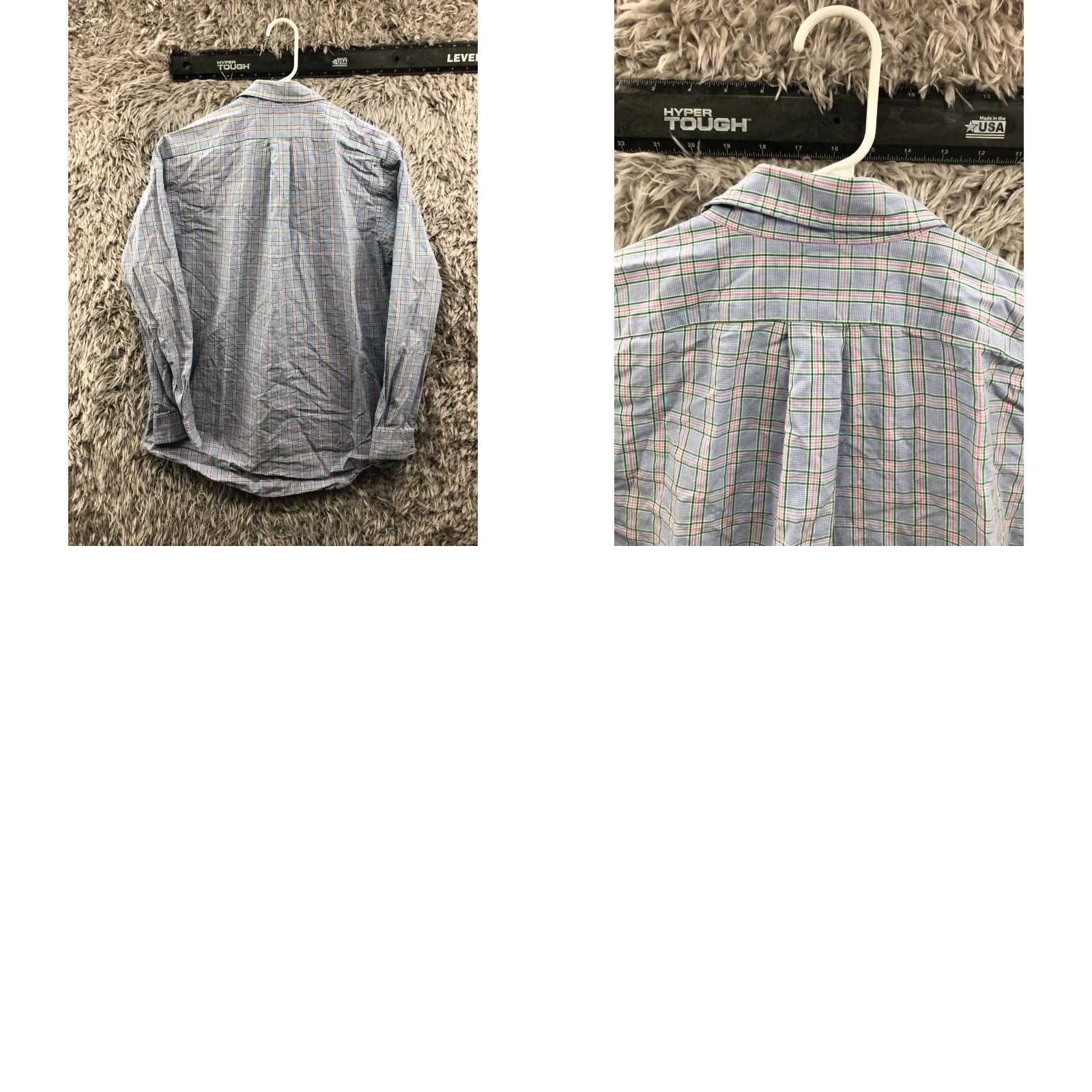 Ralph Lauren Ralph Lauren Shirt Mens Long Sleeve Button-Down Collar Blue Check 15.5 32/33 Regular Pattern Size US L / EU 52-54 / 3 - 8 Thumbnail
