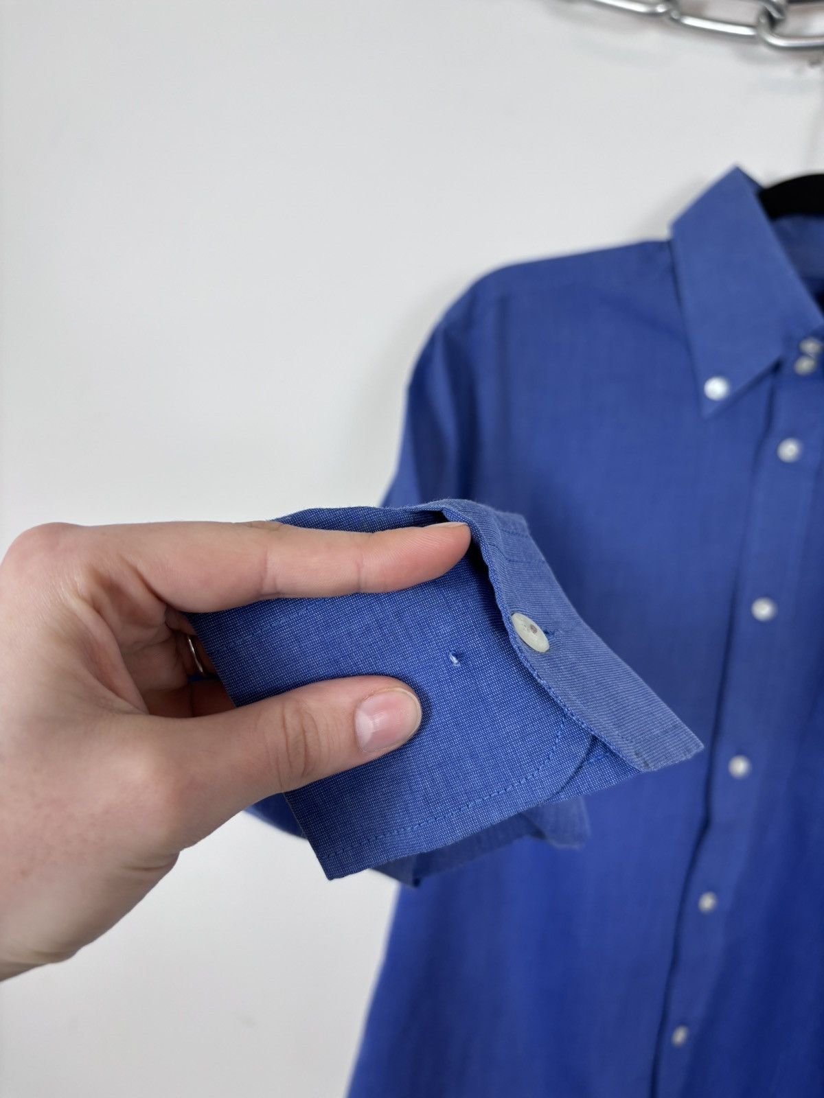 Versace Jeans Couture Vintage Versace Jeans Couture Men’s Blue Long Sleeve Shirt Size US M / EU 48-50 / 2 - 8 Thumbnail