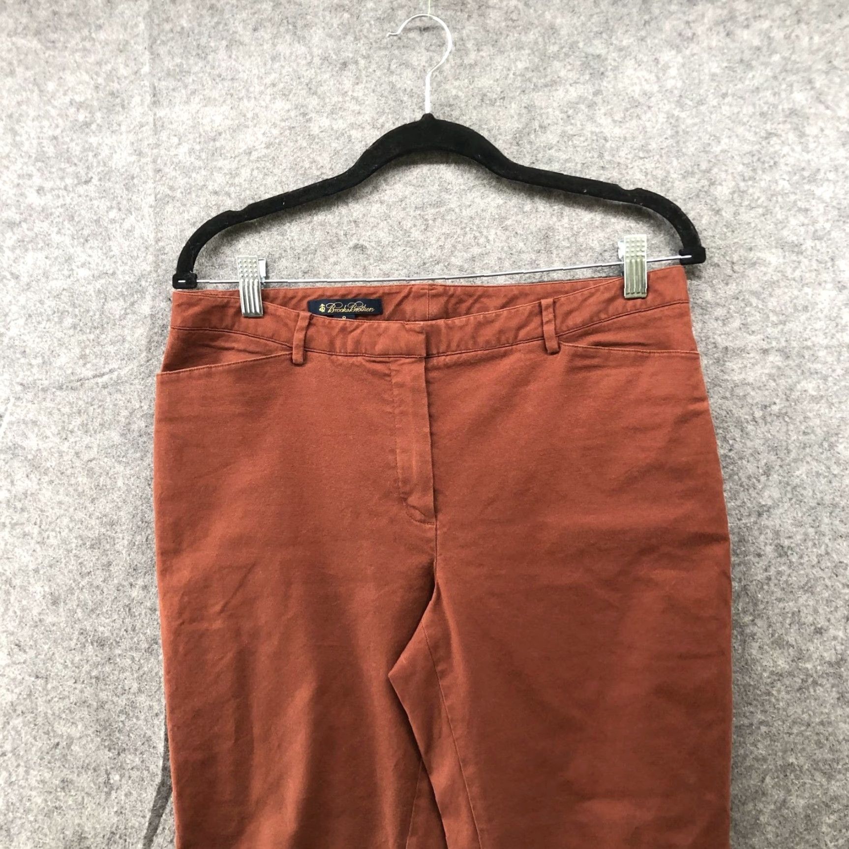 Brooks Brothers Brooks Brothers Chino Pants Womens Size 8 Tan Brown Slim Fit Mid Rise Flat Front Twill Cotton Blend Easier Size 30" / US 8 / IT 44 - 3 Thumbnail