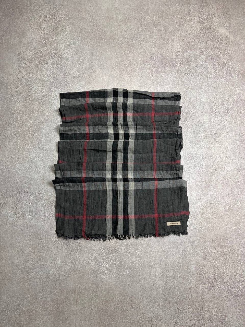 Burberry × Vintage VINTAGE BURBERRY NOVA CHECK GRAY SCARF RARE OS Size ONE SIZE - 2 Thumbnail