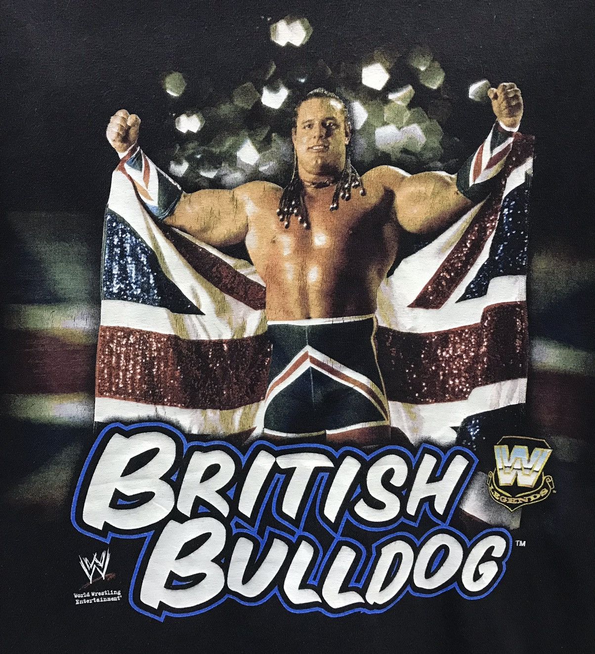 Vintage Vintage WWE Legends British Bulldog Shirt Size US L / EU 52-54 / 3 - 3 Thumbnail