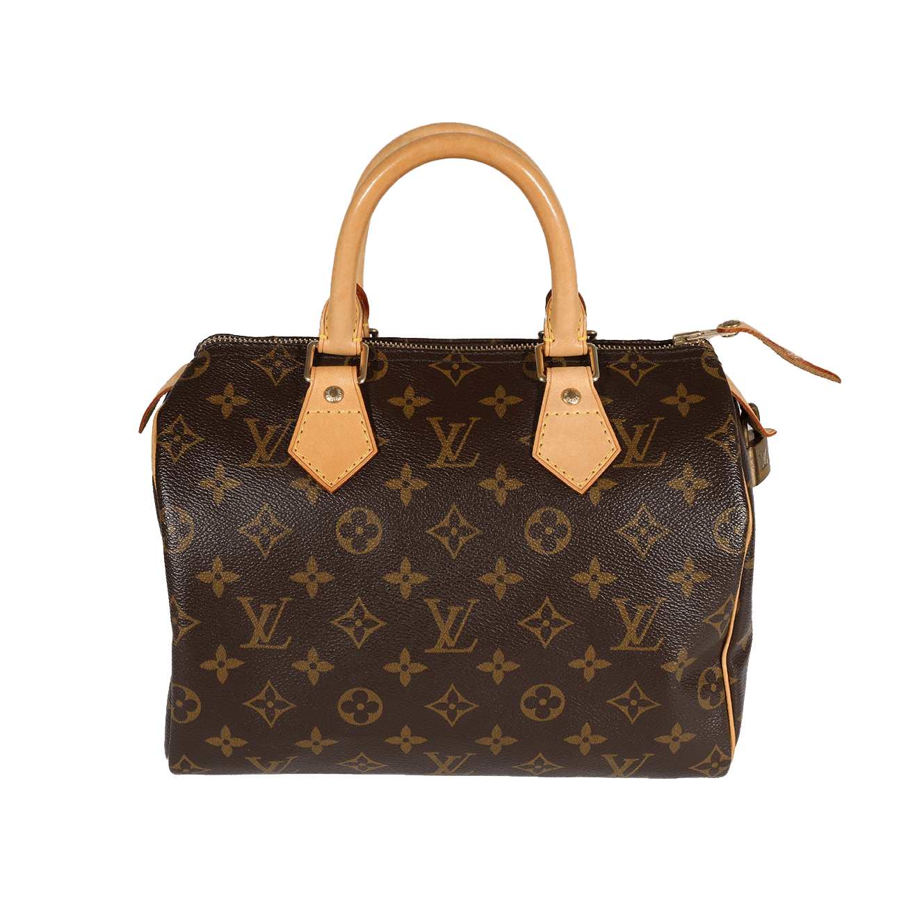 image of Louis Vuitton Monogram Canvas Speedy 25 in Brown, Women's