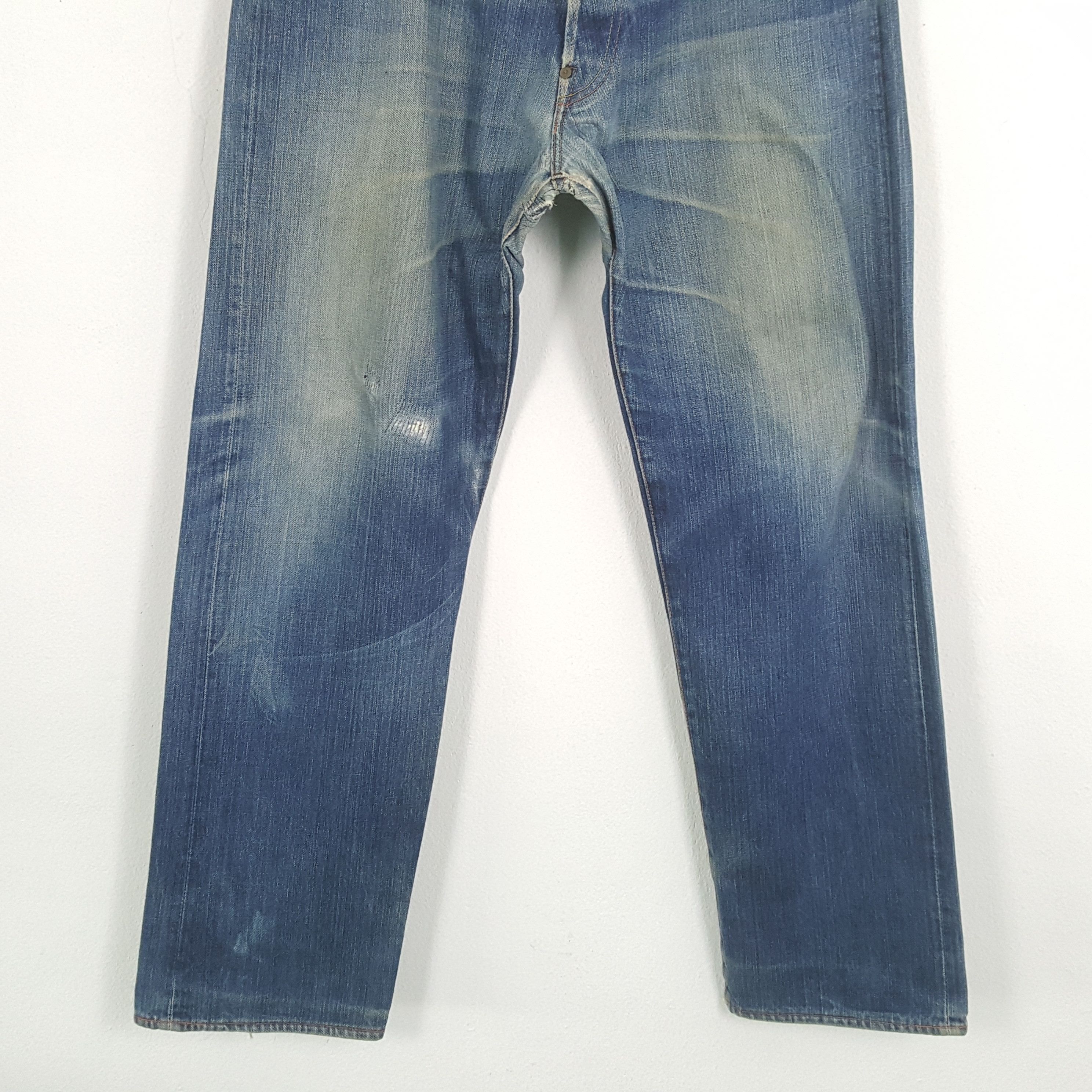 Evisu × Japanese Brand × Vintage Vintage EVISU Japanese Brand Daicock Custom Distressed Jeans Size US 36 / EU 52 - 6 Thumbnail