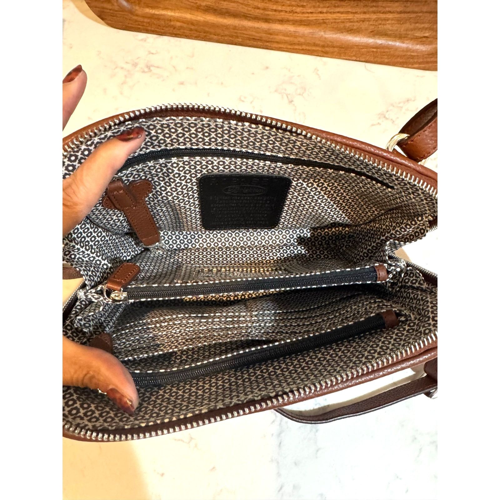 Brighton Brighton Contempo Shelby Bourbon Organizer bag leather Size ONE SIZE - 12 Thumbnail