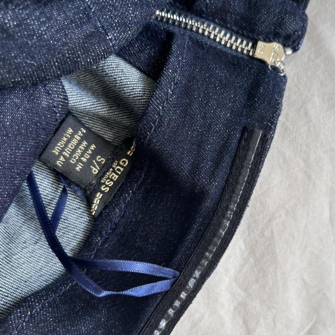 Guess Navy blue denim sweetheart neckline bodycon mini dress Size S / US 4 / IT 40 - 5 Thumbnail