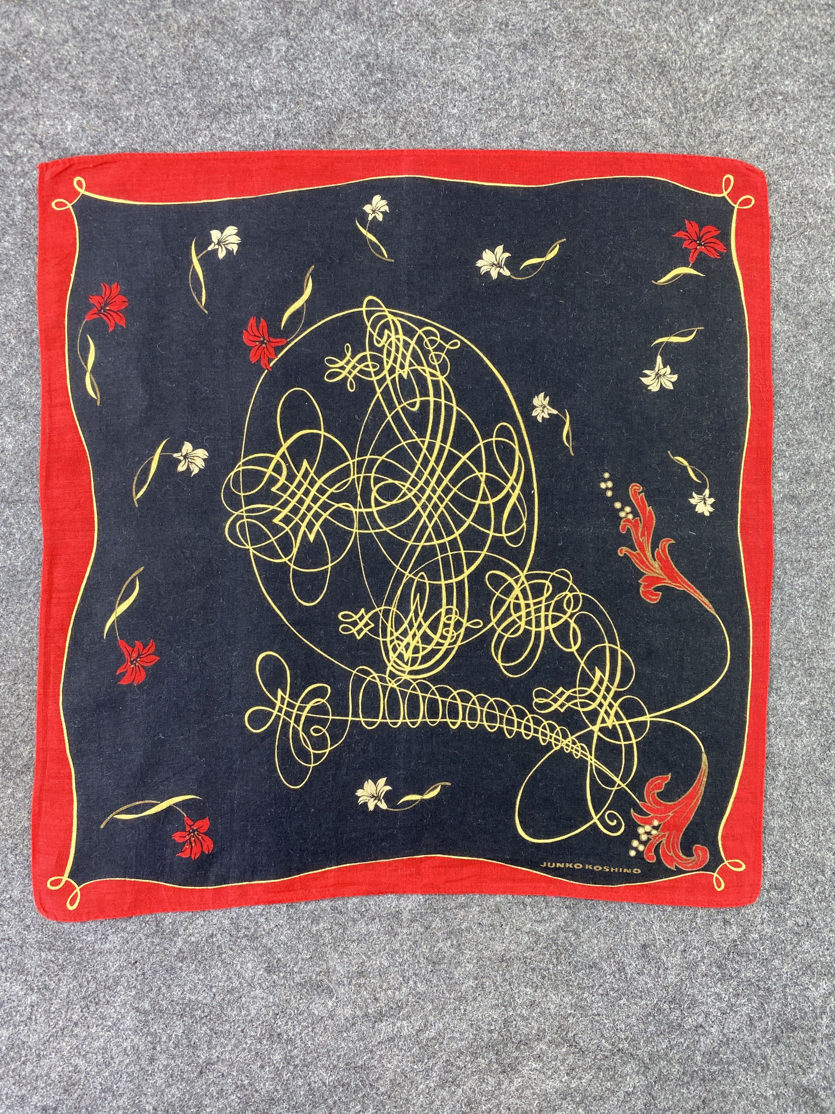Japanese Brand Junko Koshino Handkerchief / Bandana / Neckerchief-B344 Size ONE SIZE - 3 Thumbnail