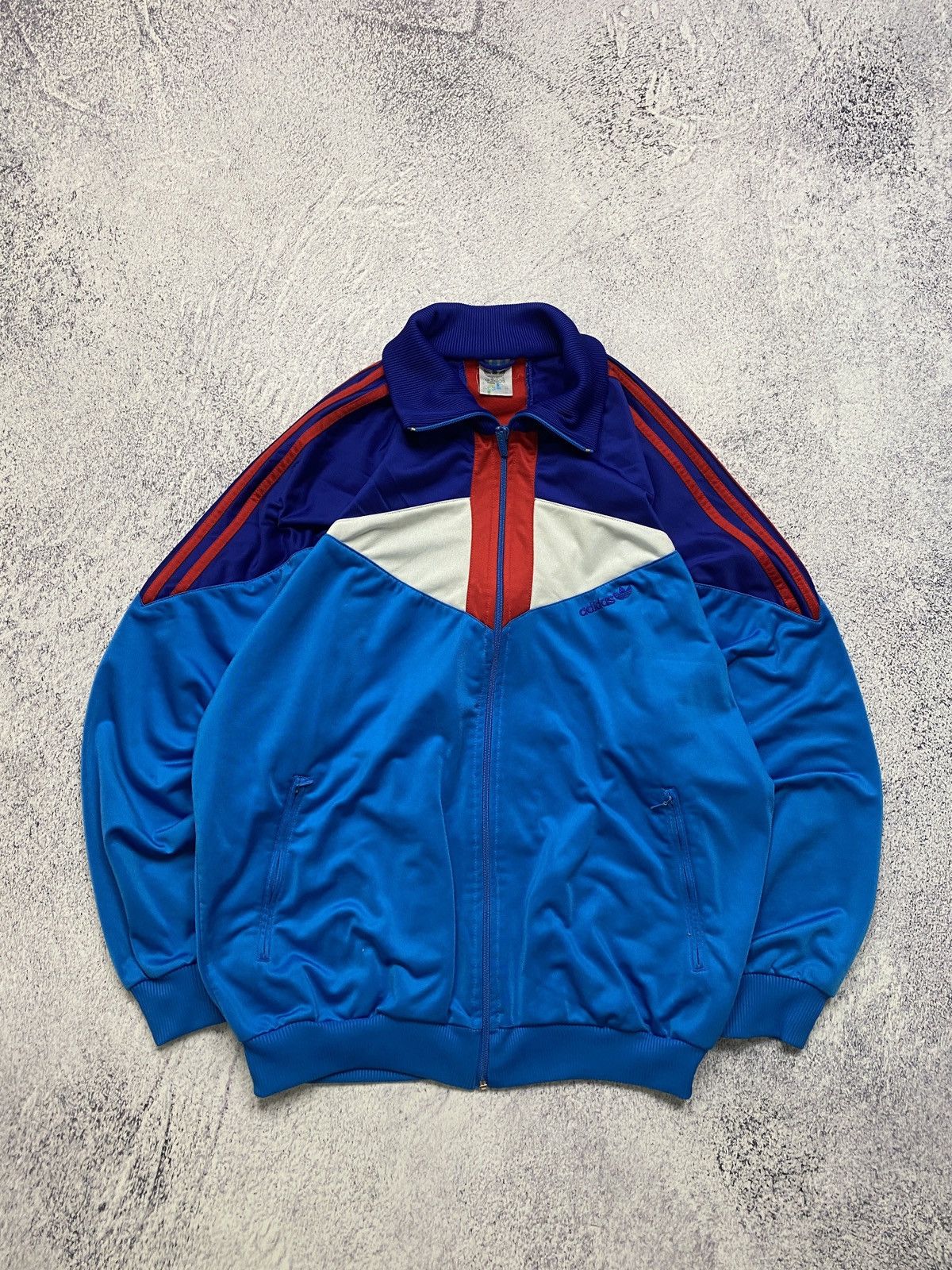 Adidas × Vintage Vintage Adidas Multicolour Tracksuit Track Jacket Pants 90s Size US M / EU 48-50 / 2 - 4 Thumbnail
