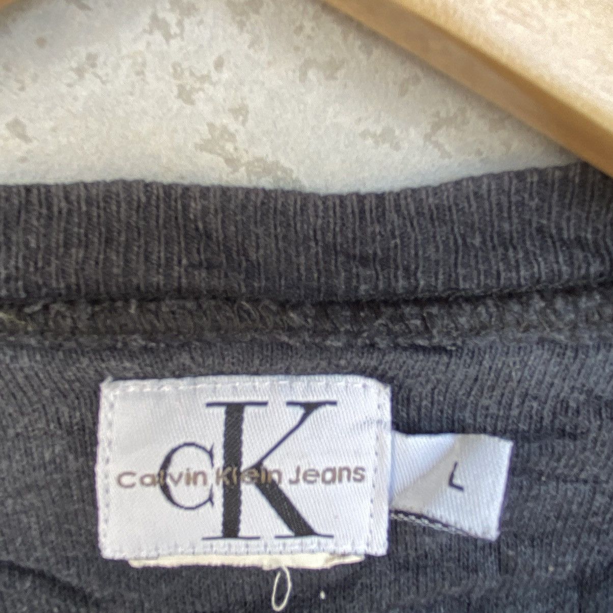 Other Vintage Calvin Klein Jeans Big Printed Crewneck NavyBlue Size US L / EU 52-54 / 3 - 5 Thumbnail