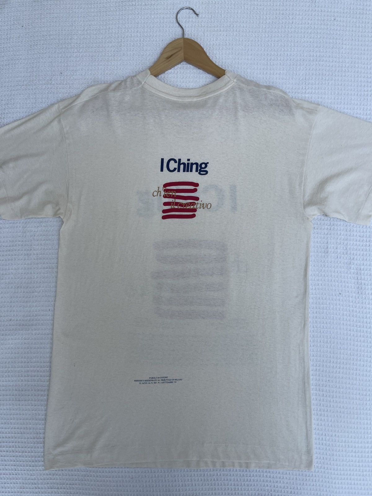Vintage LastDrop🔥Rare🔥Vtg90s Parole De Cotone Italy Designer T-Shirt Size US L / EU 52-54 / 3 - 9 Thumbnail