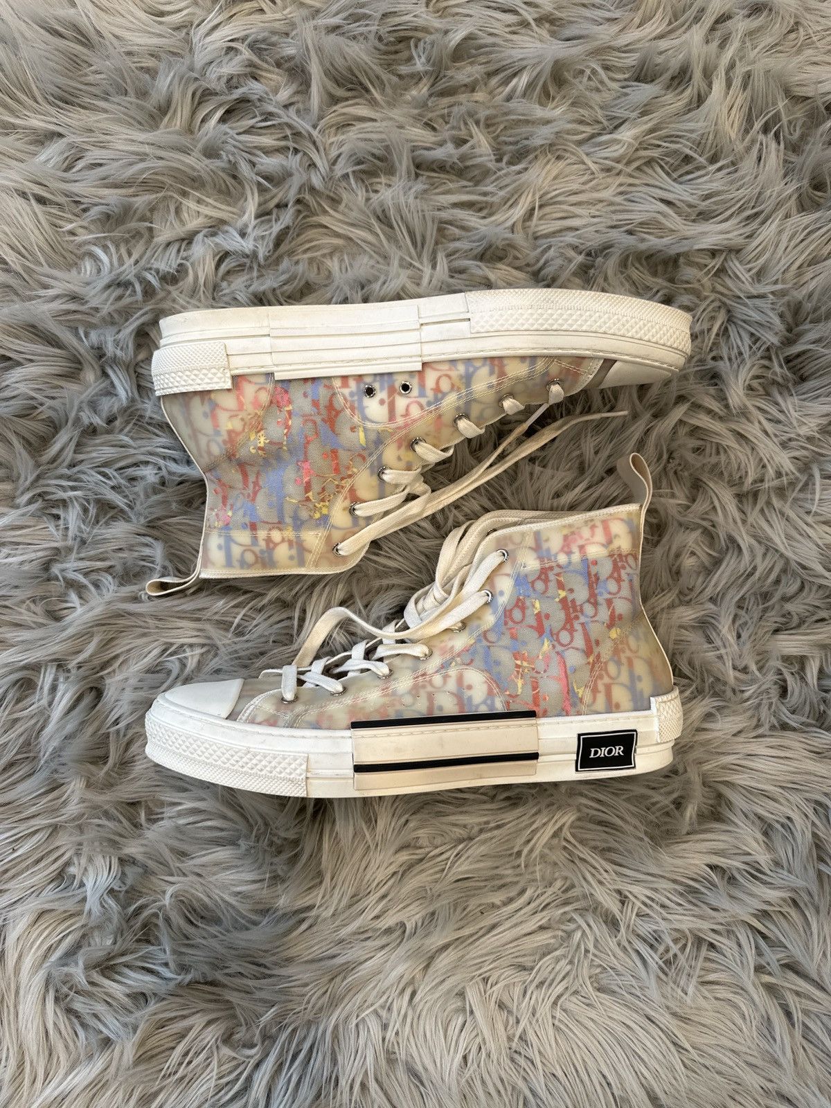 blue dior high top sneakers