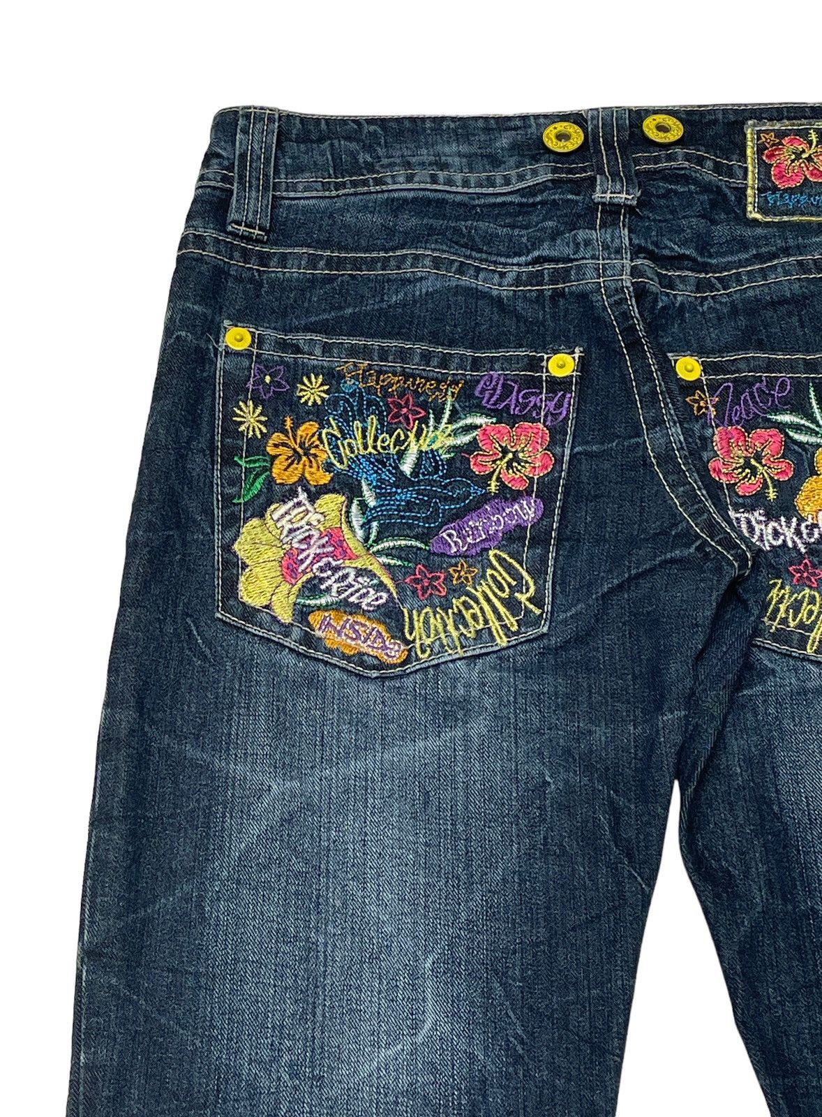 Designer × Vintage Vintage Brand Peace Authentic Jeans 2000s Size US 32 / EU 48 - 10 Thumbnail