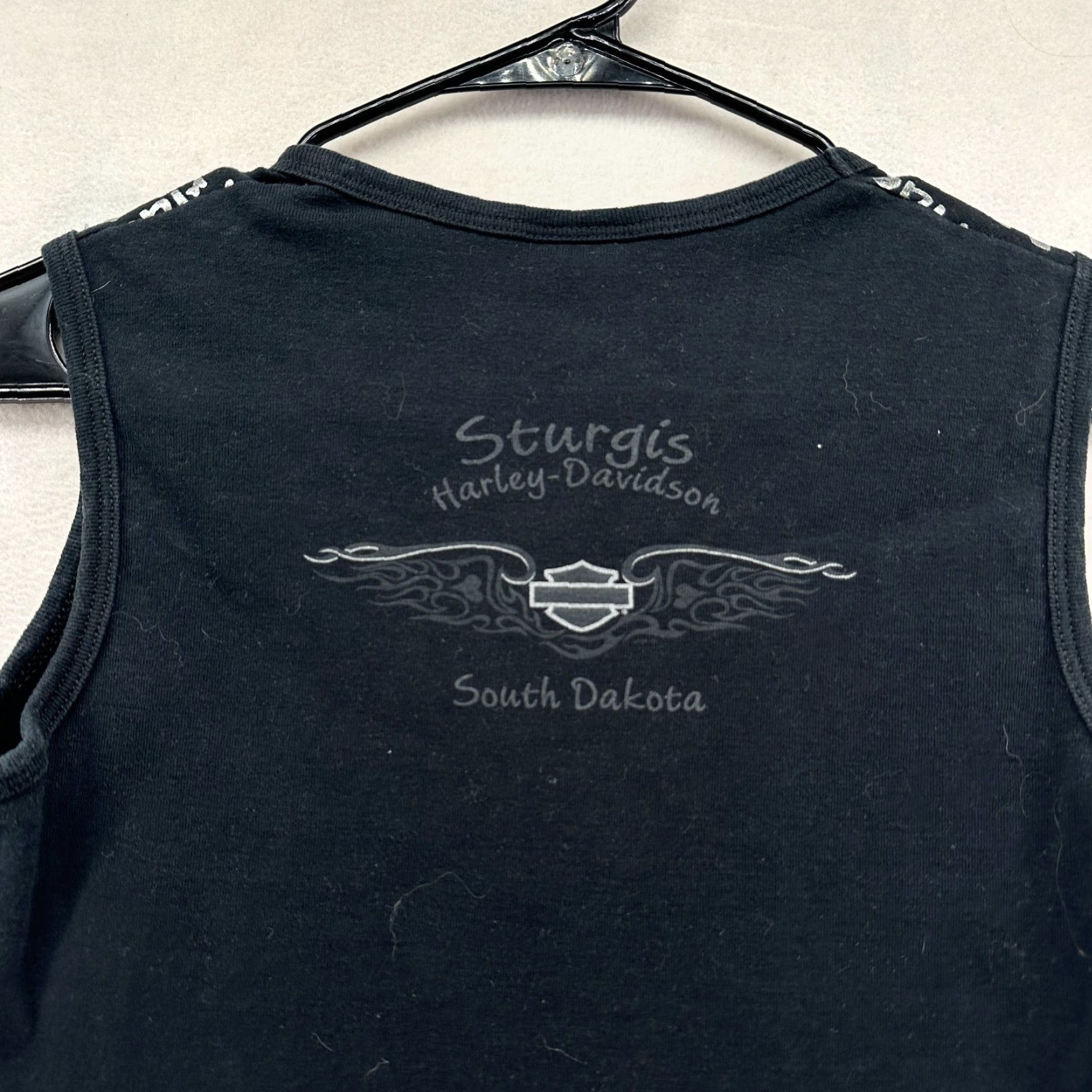 Harley Davidson **Harley-Davidson Women's M Black Tank Top Sleeveless Graphic Print** New title: **Harley-Davidson Women's M Black Tank Top Sleeveless Graphic Print** Size M / US 6-8 / IT 42-44 - 4 Thumbnail