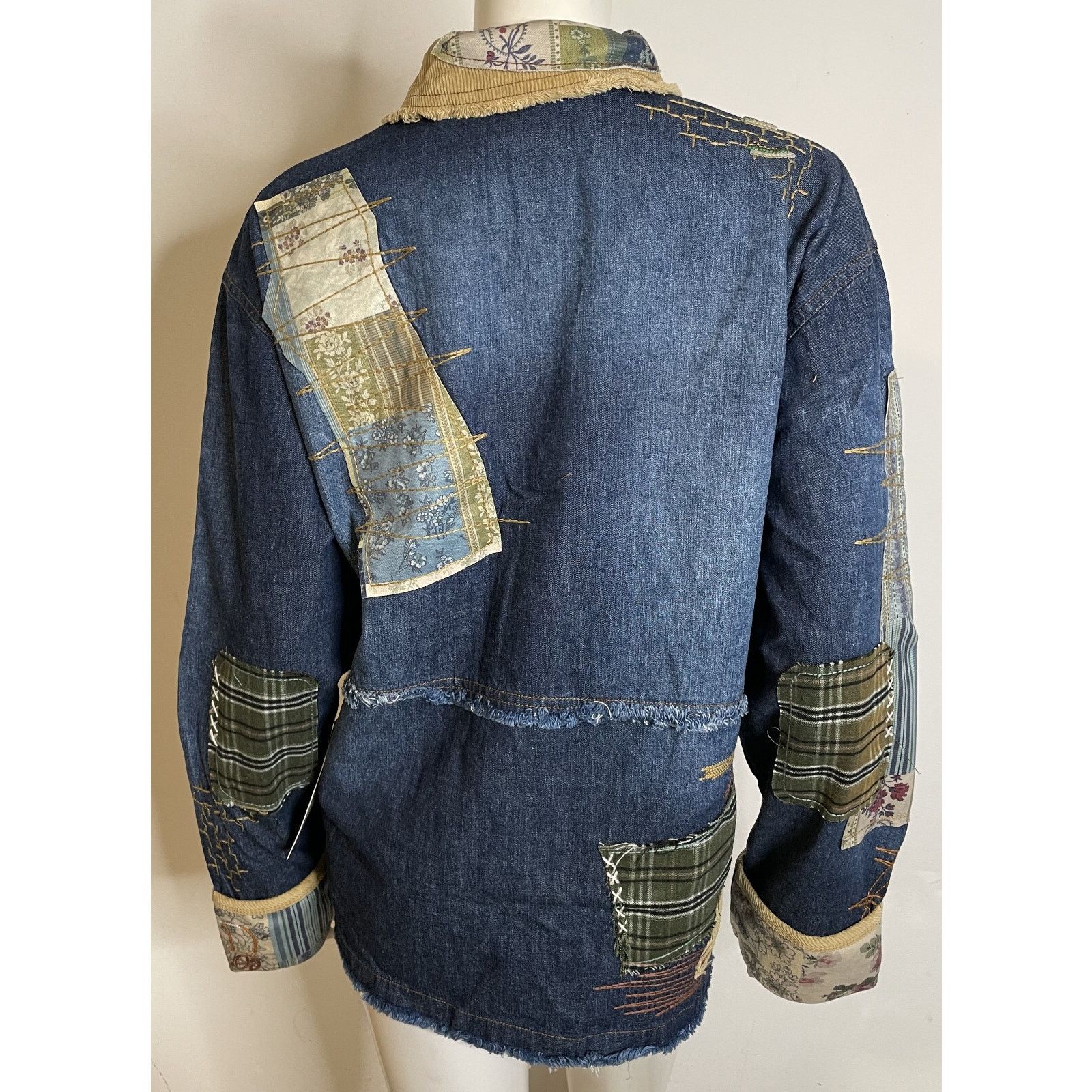 Double D Ranch Double D Ranch Crossing the Brazos Denim Jacket 1X NWT Patch Size XL / US 12-14 / IT 48-50 - 3 Thumbnail