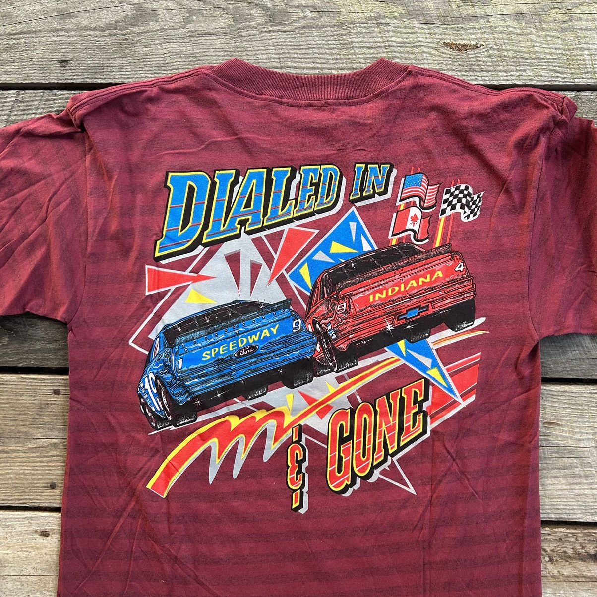 NASCAR × Vintage Vintage 1994 NASCAR Indiana Speedway Racing T Shirt Size US L / EU 52-54 / 3 - 3 Thumbnail