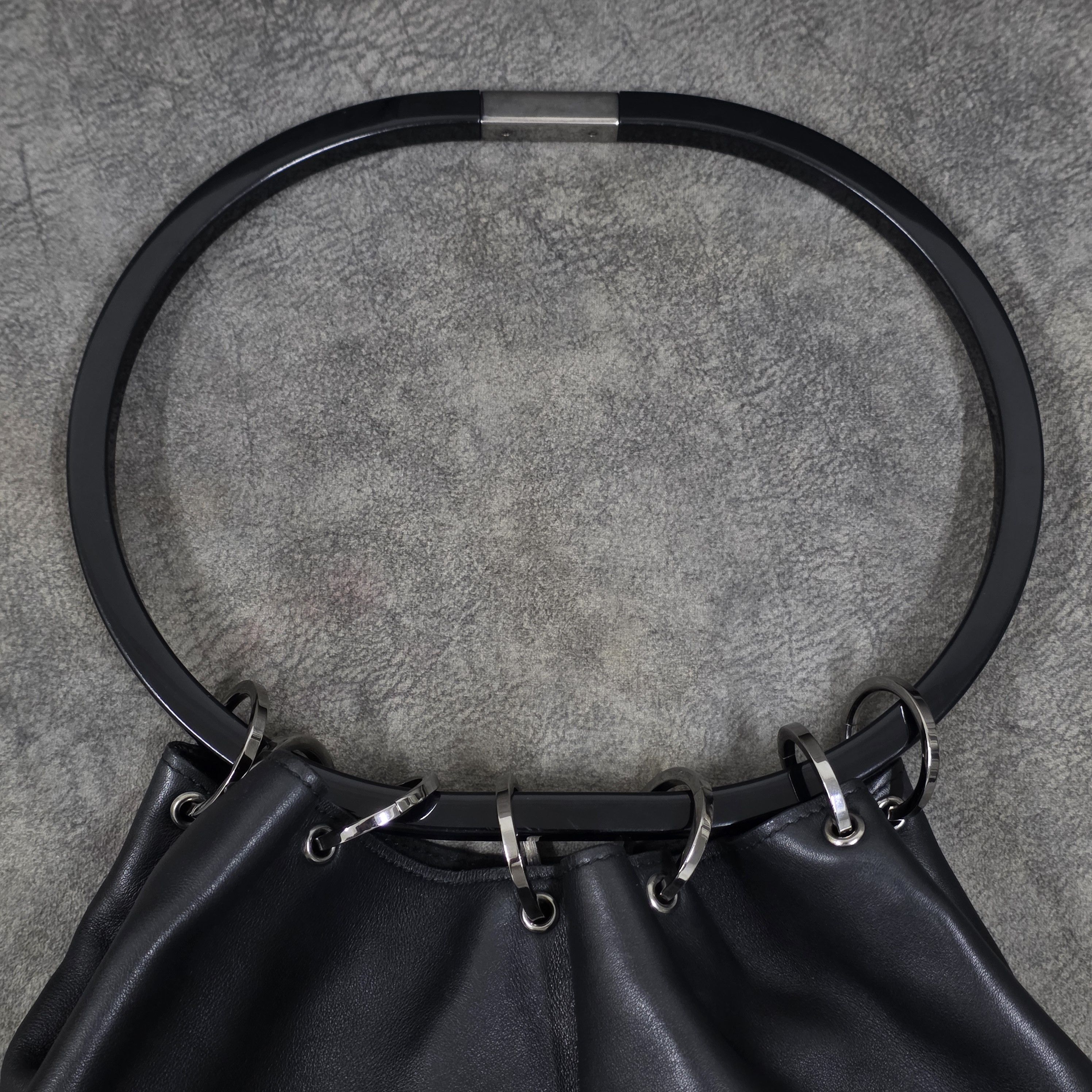 Gucci 1999 Gucci by Tom Ford 'Shower Curtain' Leather Handbag Size ONE SIZE - 5 Thumbnail