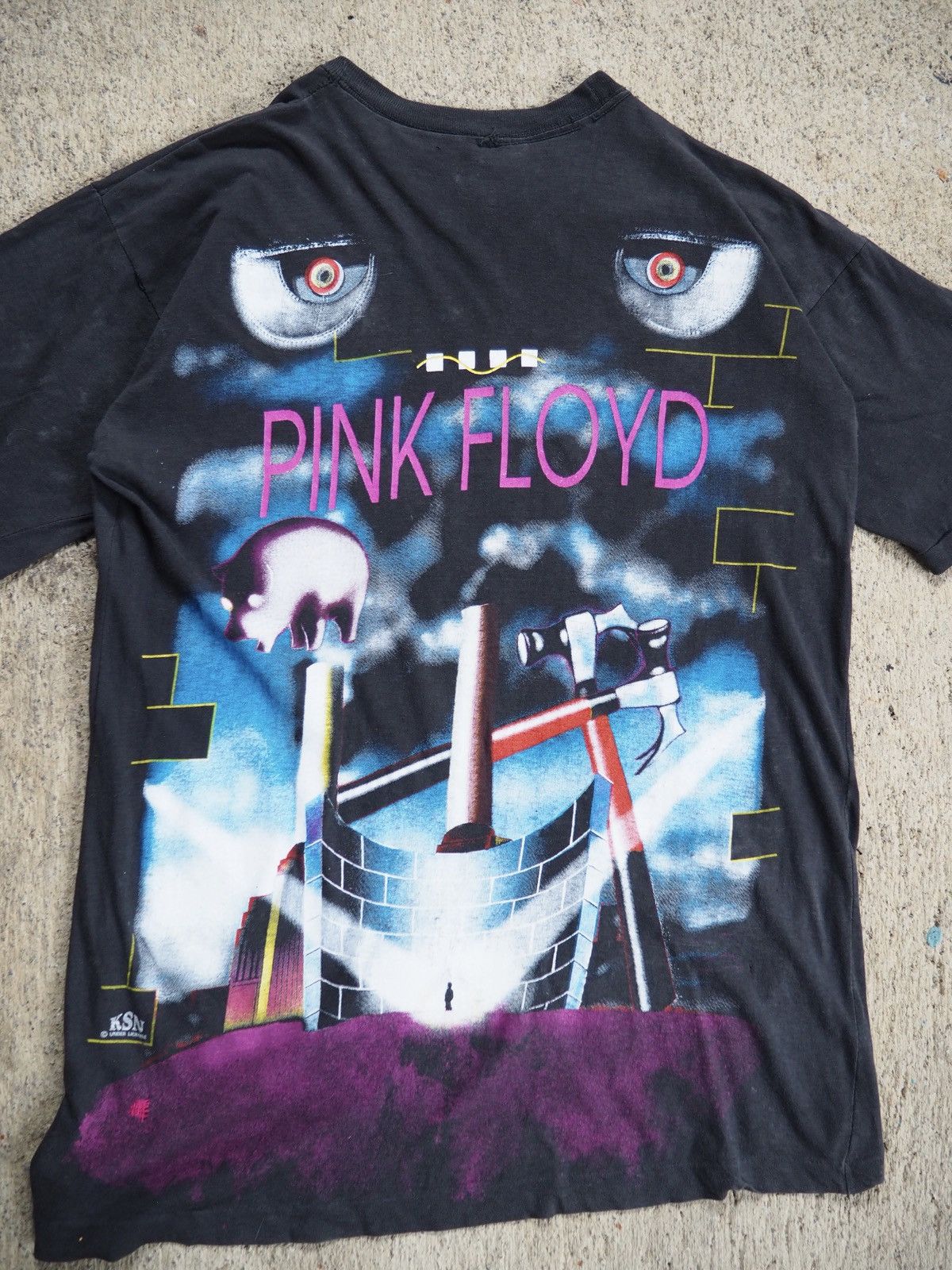 Vintage Vintage 1990s Pink Floyd All Over Print T-Shirt, KSN, rare Size US M / EU 48-50 / 2 - 4 Thumbnail