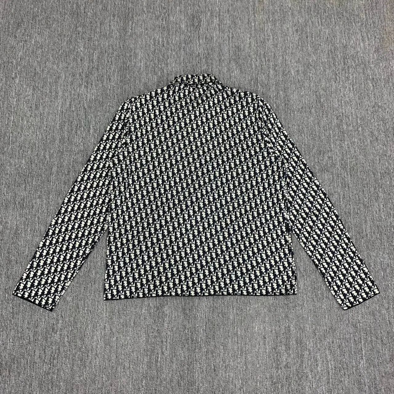 Dior dior monogram knit shirt jacket in black. Size US L / EU 52-54 / 3 - 2 Thumbnail