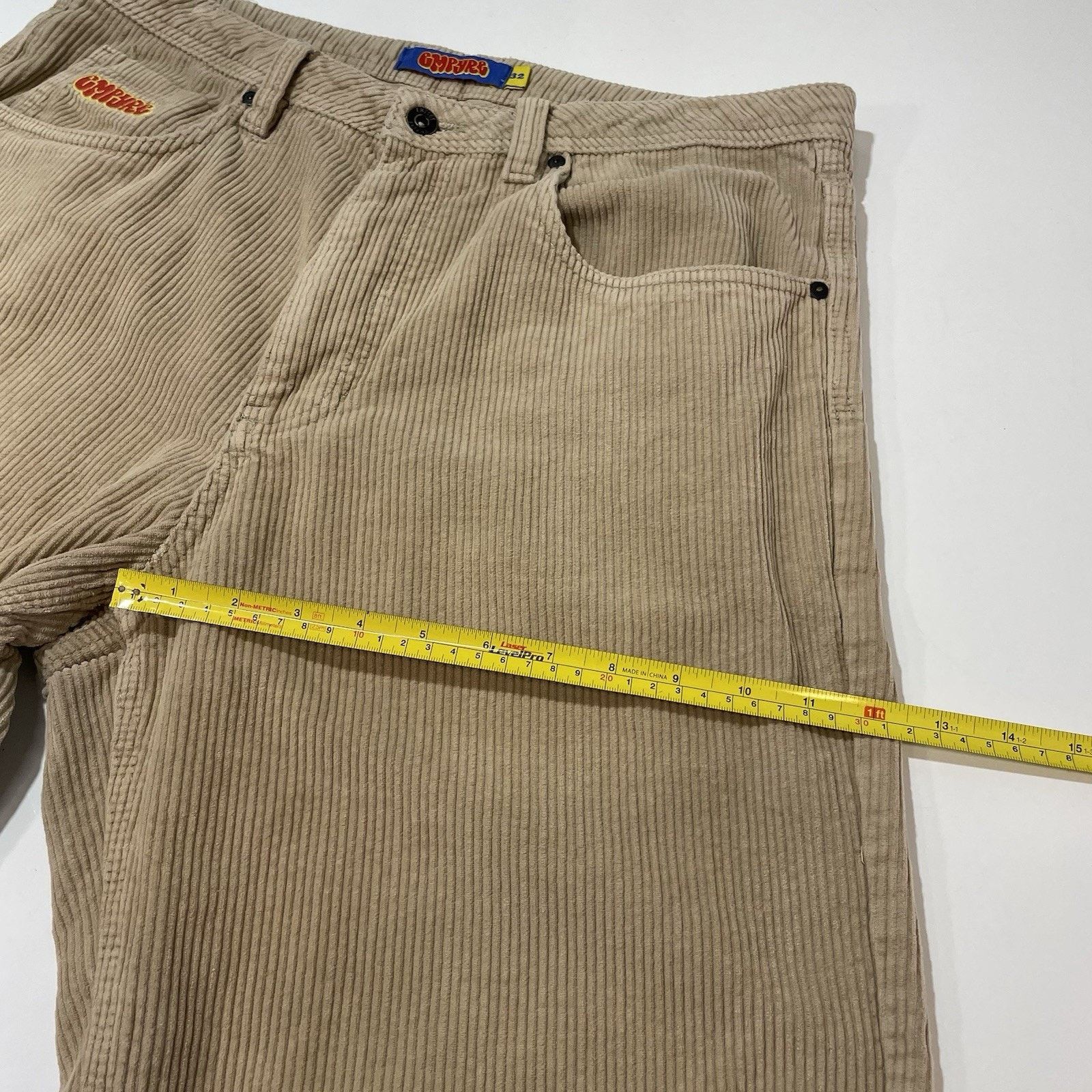 Empyre Empyre Corduroy Pants Men’s 32 Tan Baggy Loose Fit Skate Y2K Size US 32 / EU 48 - 5 Thumbnail