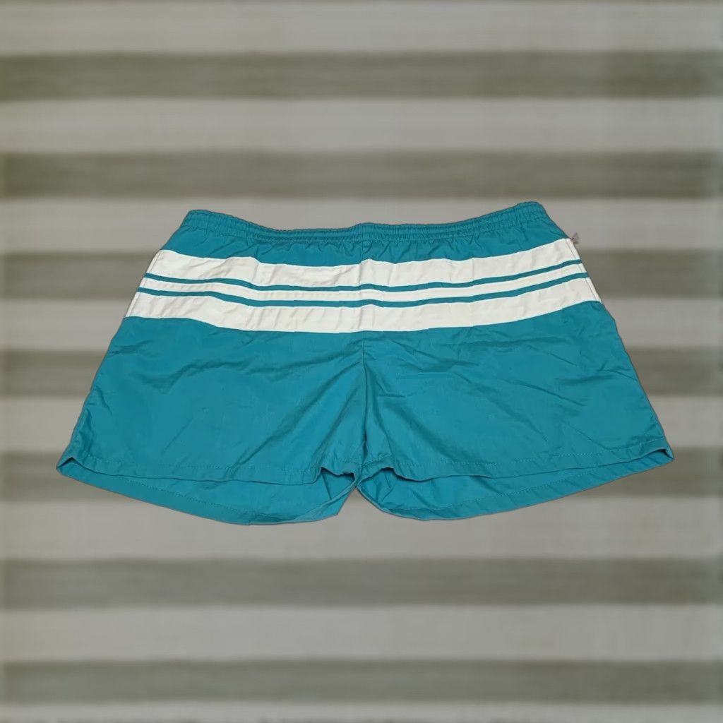 Jantzen VINTAGE Jantzen Men's 40 Swim Shorts Trunks Short Length Lined Green White USA Swim Bottom Style Trunks Size US 40 / EU 56 - 1 Thumbnail
