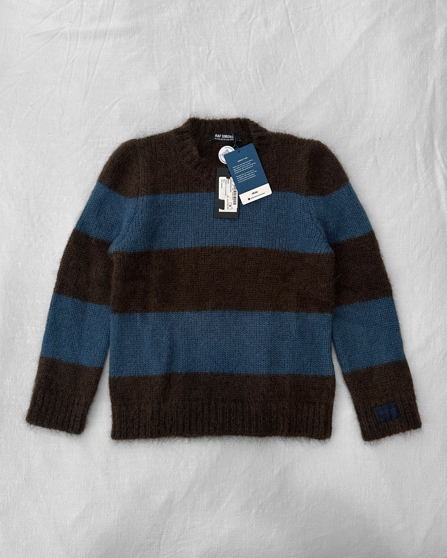 Raf Simons RAF SIMONS A/W 2022-2023 STRIPED MOHAIR SWEATER Size US S / EU 44-46 / 1 - 1 Thumbnail