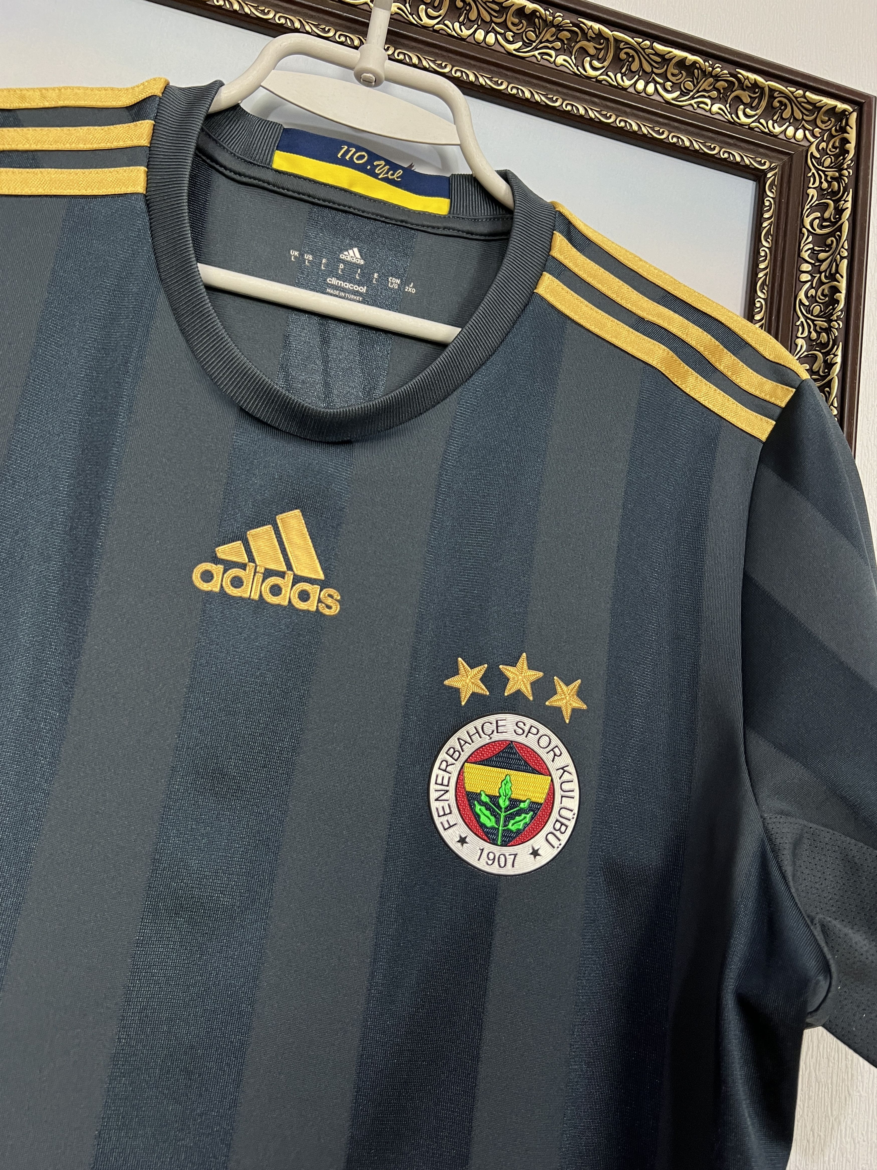 Adidas Fenerbahce football shirt 2016 Soccer Adidas Jersey Trikot Size US L / EU 52-54 / 3 - 3 Thumbnail