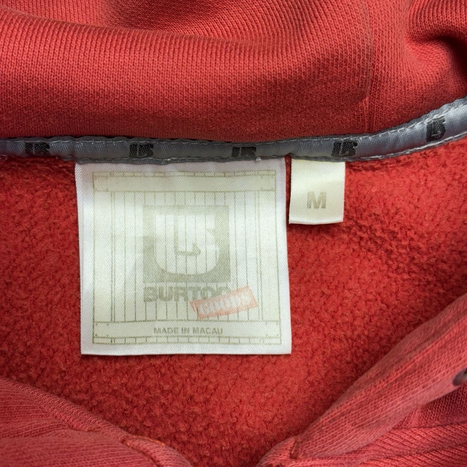Burton Vintage Burton Hoodie Sweatshirt Mens Medium Red Full Zip Em Size US M / EU 48-50 / 2 - 13 Thumbnail
