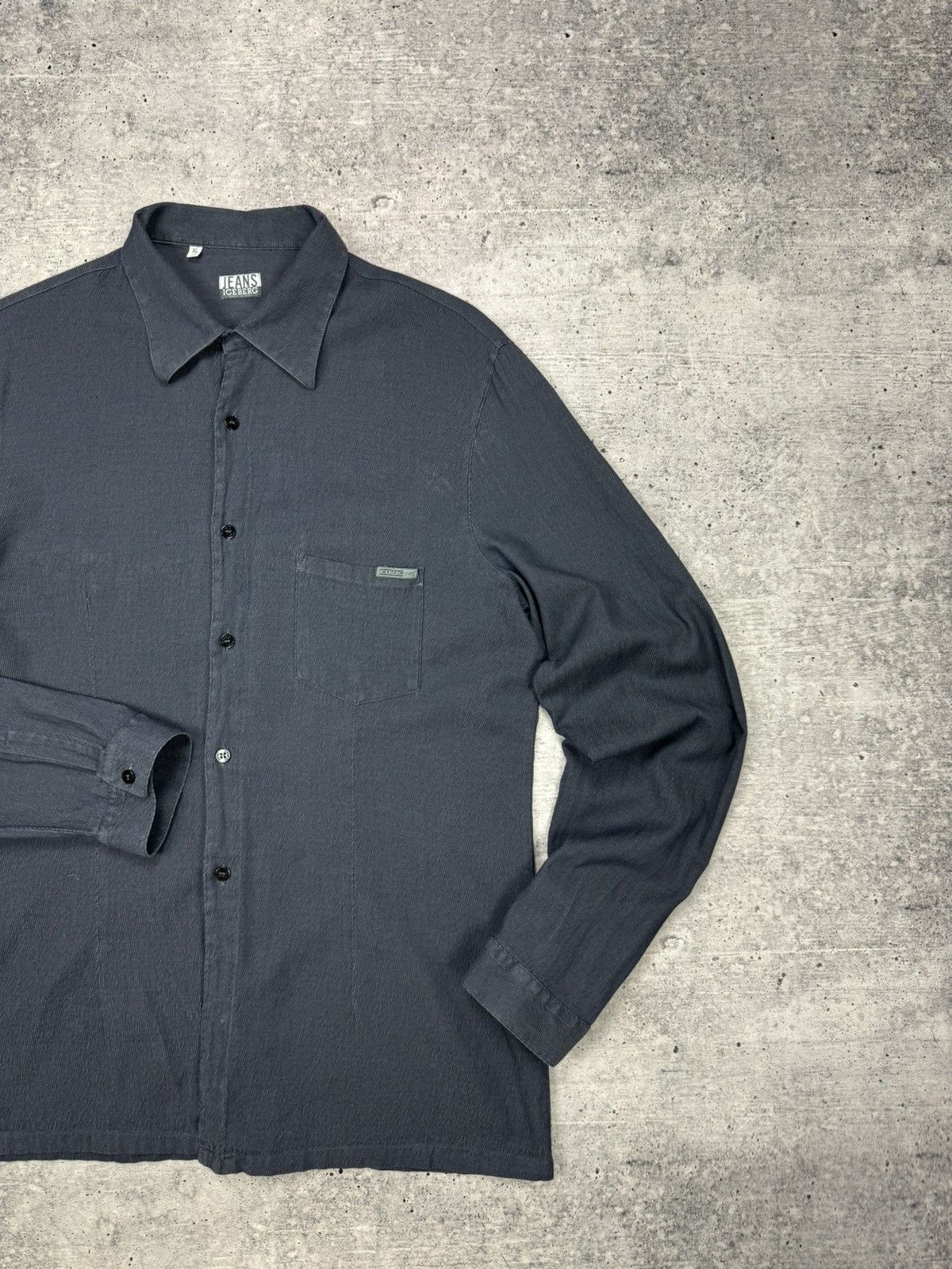 Designer × Iceberg × Vintage Vintage Iceberg Jeans Made in Italy Rare Button Ups Shirt Size US XL / EU 56 / 4 - 3 Thumbnail