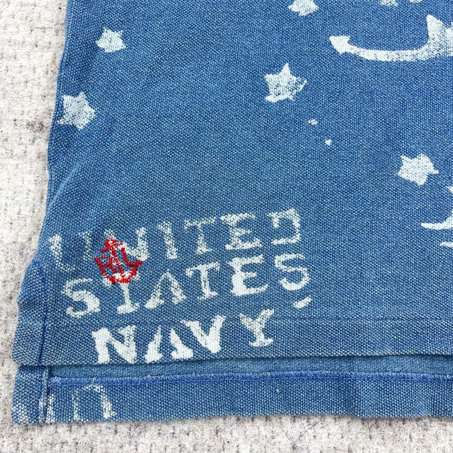 Polo Ralph Lauren Polo Ralph Lauren Polo Shirt Men Medium Blue USA Navy Stencil Print Custom Slim Size US M / EU 48-50 / 2 - 6 Thumbnail