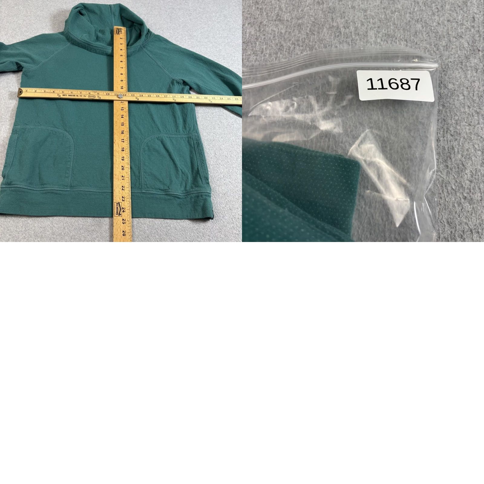 Patagonia Patagonia Sweatshirt Womens L Green Cowl Neck Pullover Pockets Knit Cotton Regular Raglan Sleeves - Outdoor Casual Size L / US 10 / IT 46 - 8 Thumbnail