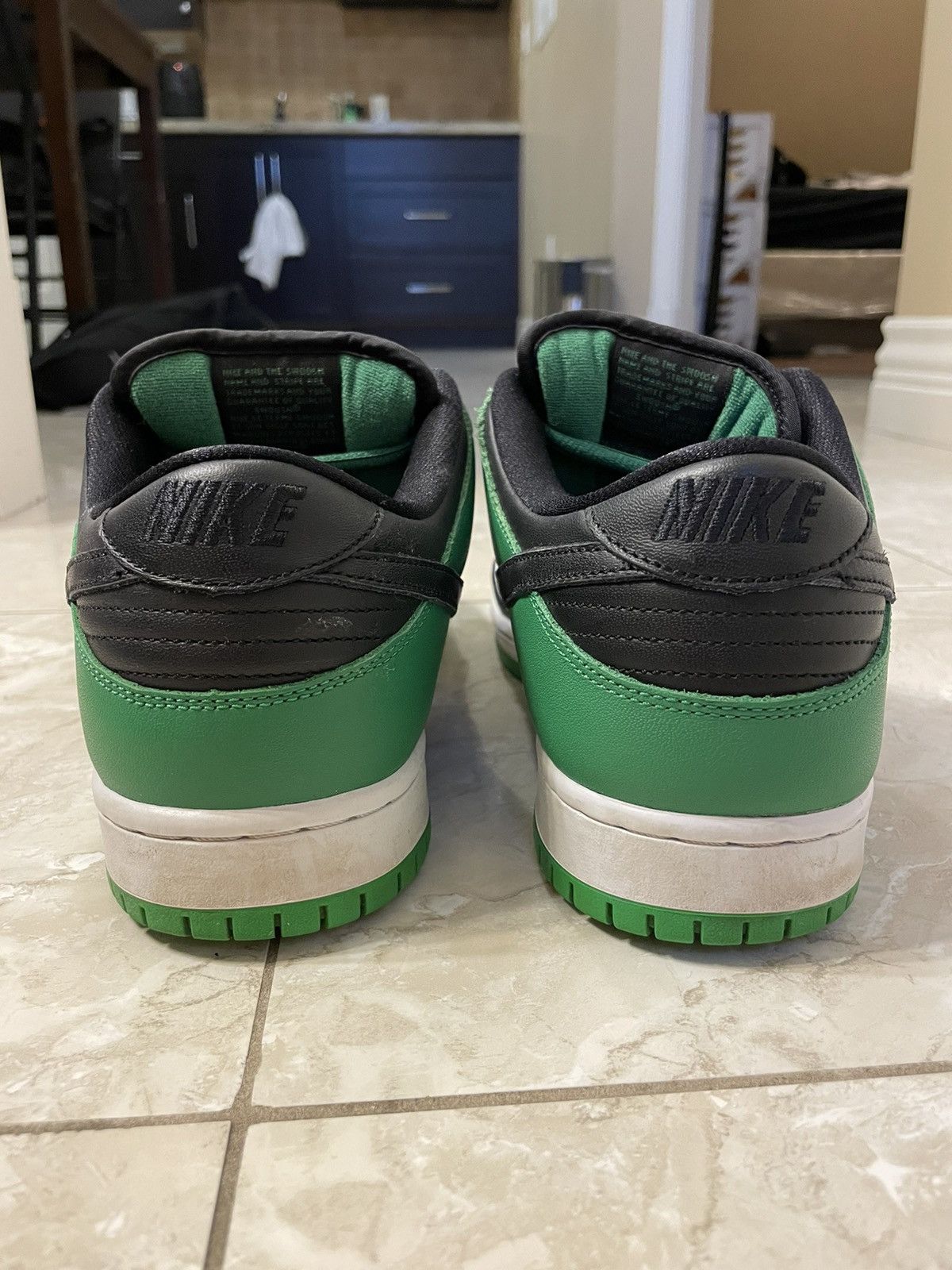 Nike Nike SB Dunk low pro classic green/black-white Size US 11 / EU 44 - 5 Thumbnail