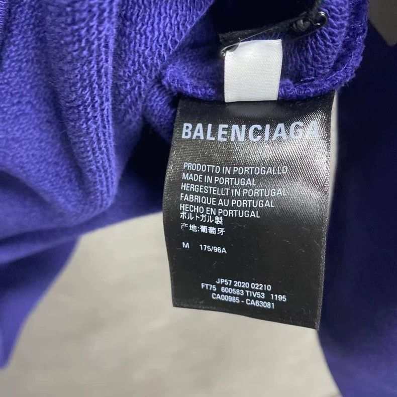 Balenciaga Balenciaga latest blue cola printed logo hoodie-2506 Size US S / EU 44-46 / 1 - 6 Thumbnail