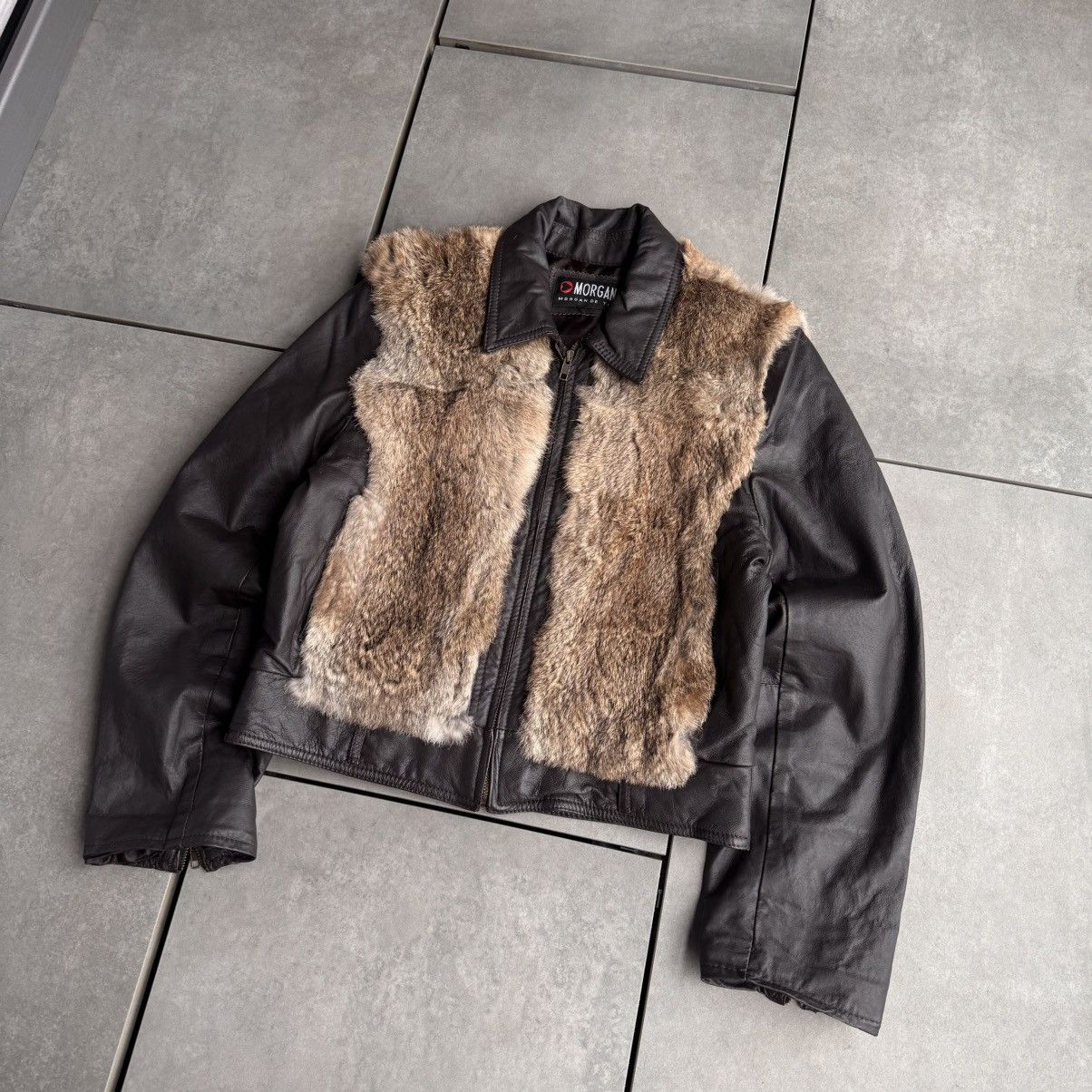 If Six Was Nine Morgan De Toi Leather Fur Jacket Rare Retro Avant Garde Size US S / EU 44-46 / 1 - 1 Thumbnail