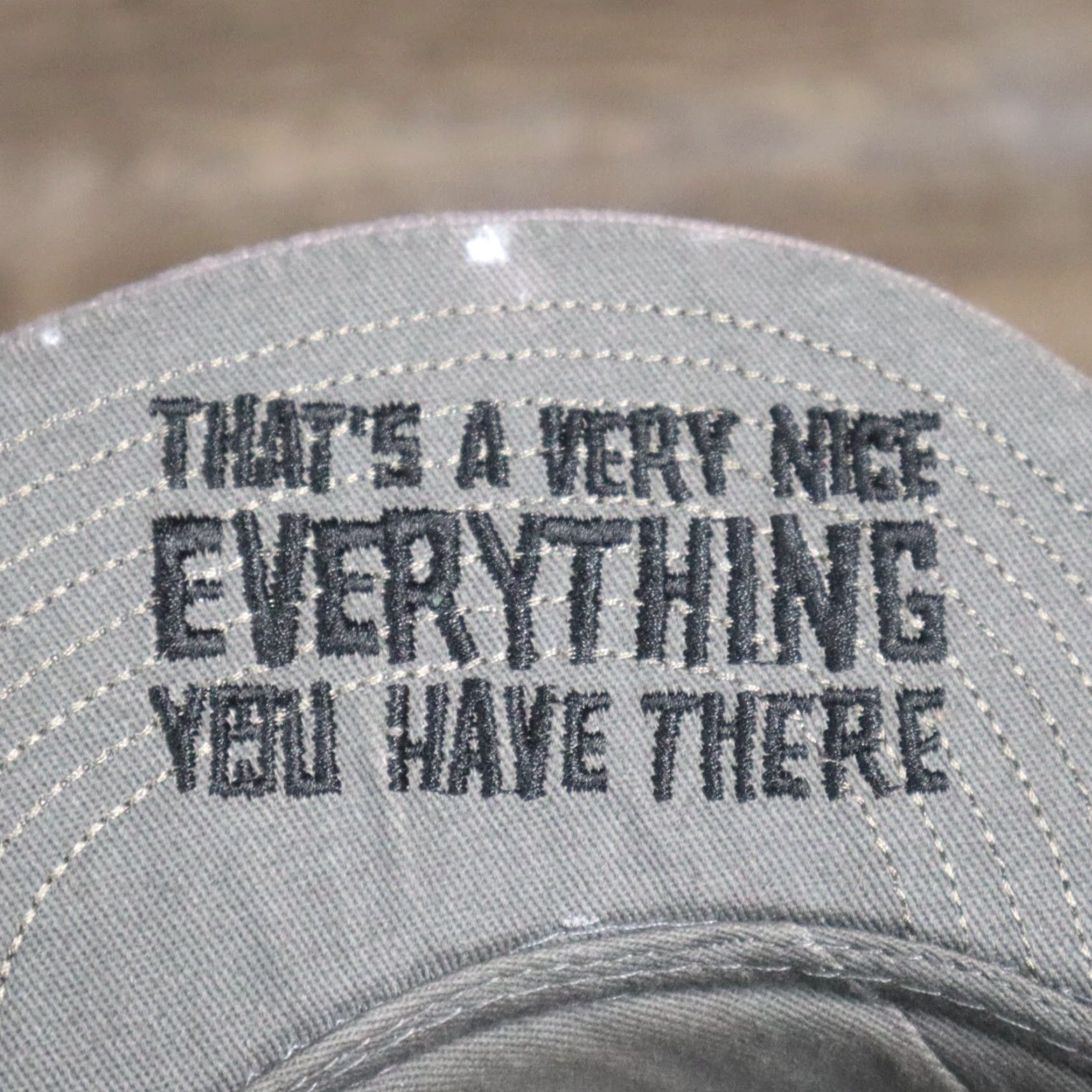 Vintage Minecraft Hat Ball Cap Gray Adult Adjustable Mens Size ONE SIZE - 7 Thumbnail
