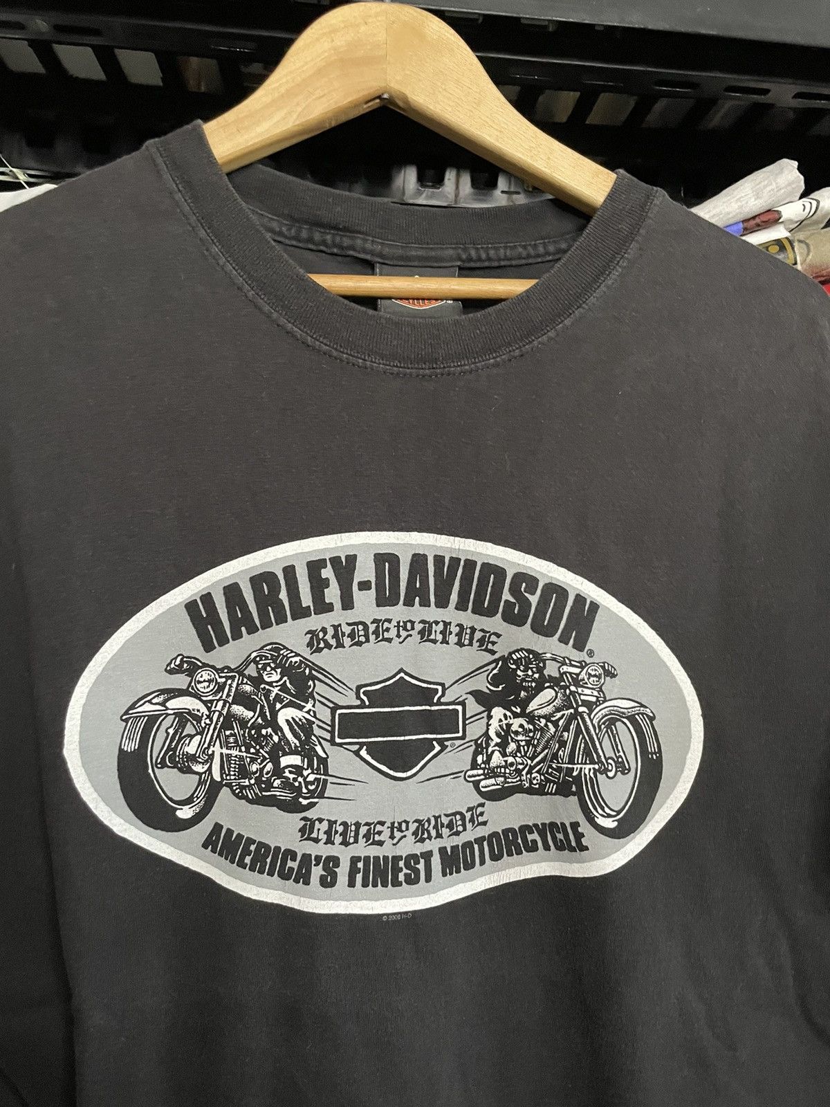 Harley Davidson × Vintage Vintage Y2K Harley Davidson Tshirt Size US L / EU 52-54 / 3 - 3 Thumbnail