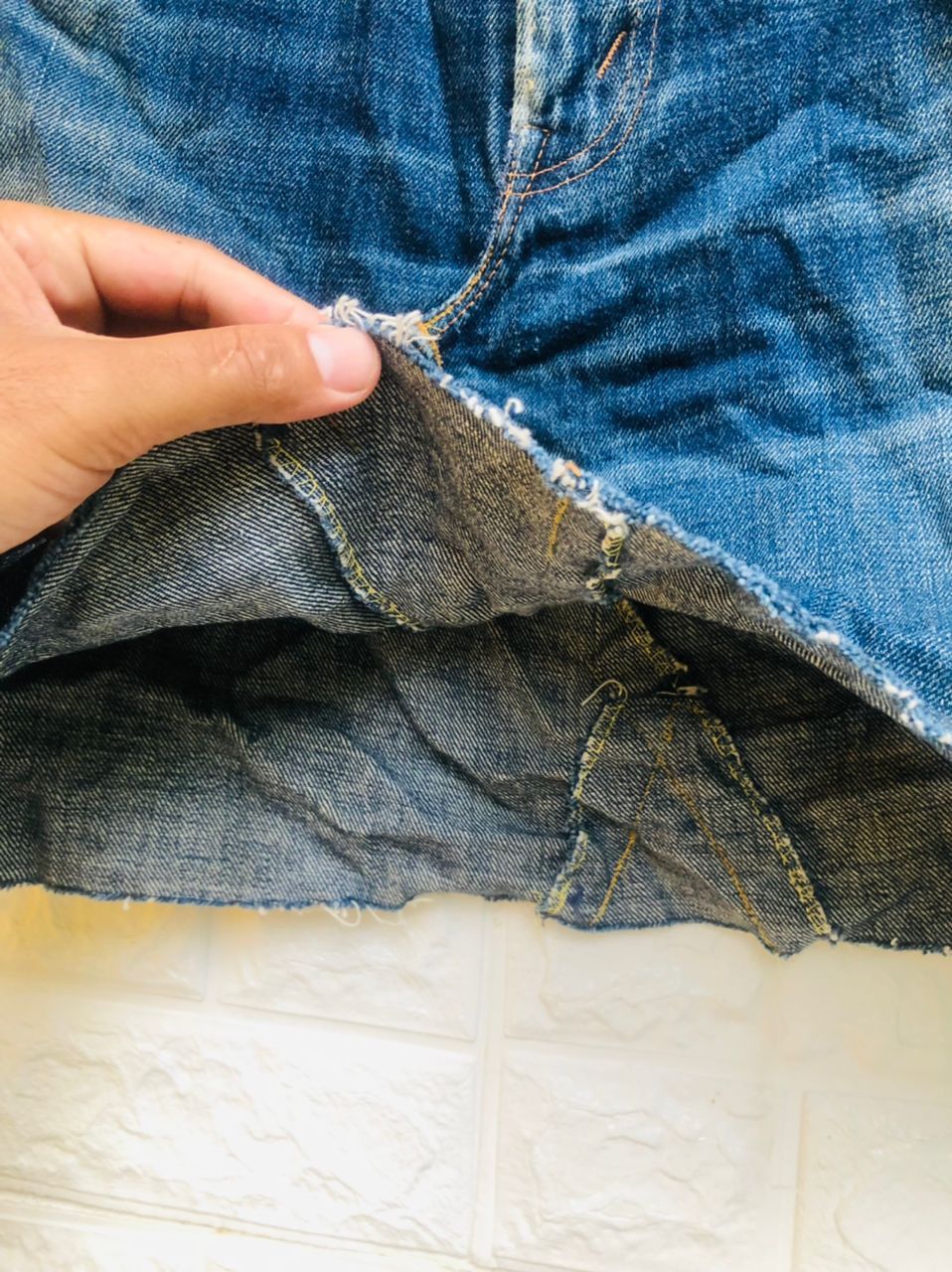 Denime × Japanese Brand × Vintage Vintage Denime Skirt Japanese Designer Fashion Style Size 29" - 13 Thumbnail