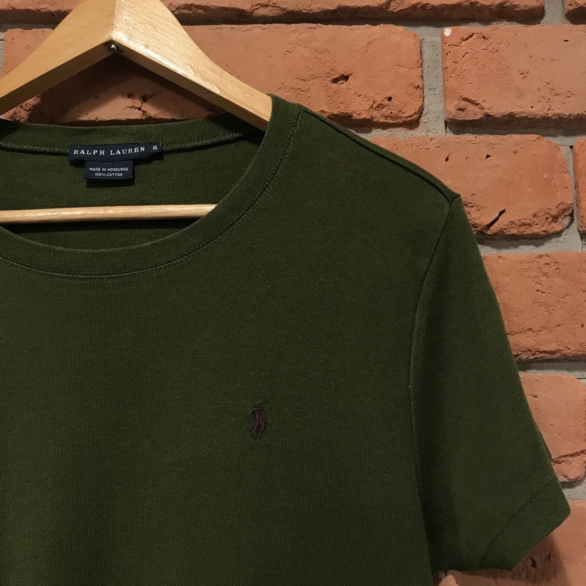Polo Ralph Lauren × Ralph Lauren × Vintage vintage t-shirt Ralph Lauren logo dark green green Size XL / US 12-14 / IT 48-50 - 2 Thumbnail