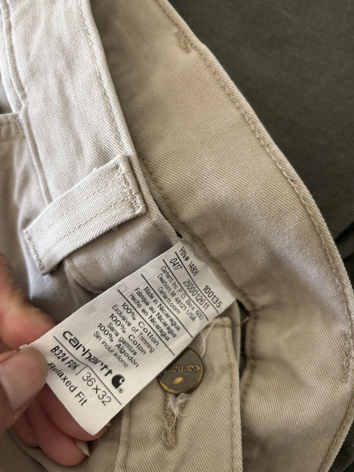 Carhartt MENS CARHARTT PANTS 2017 Size US 34 / EU 50 - 3 Thumbnail