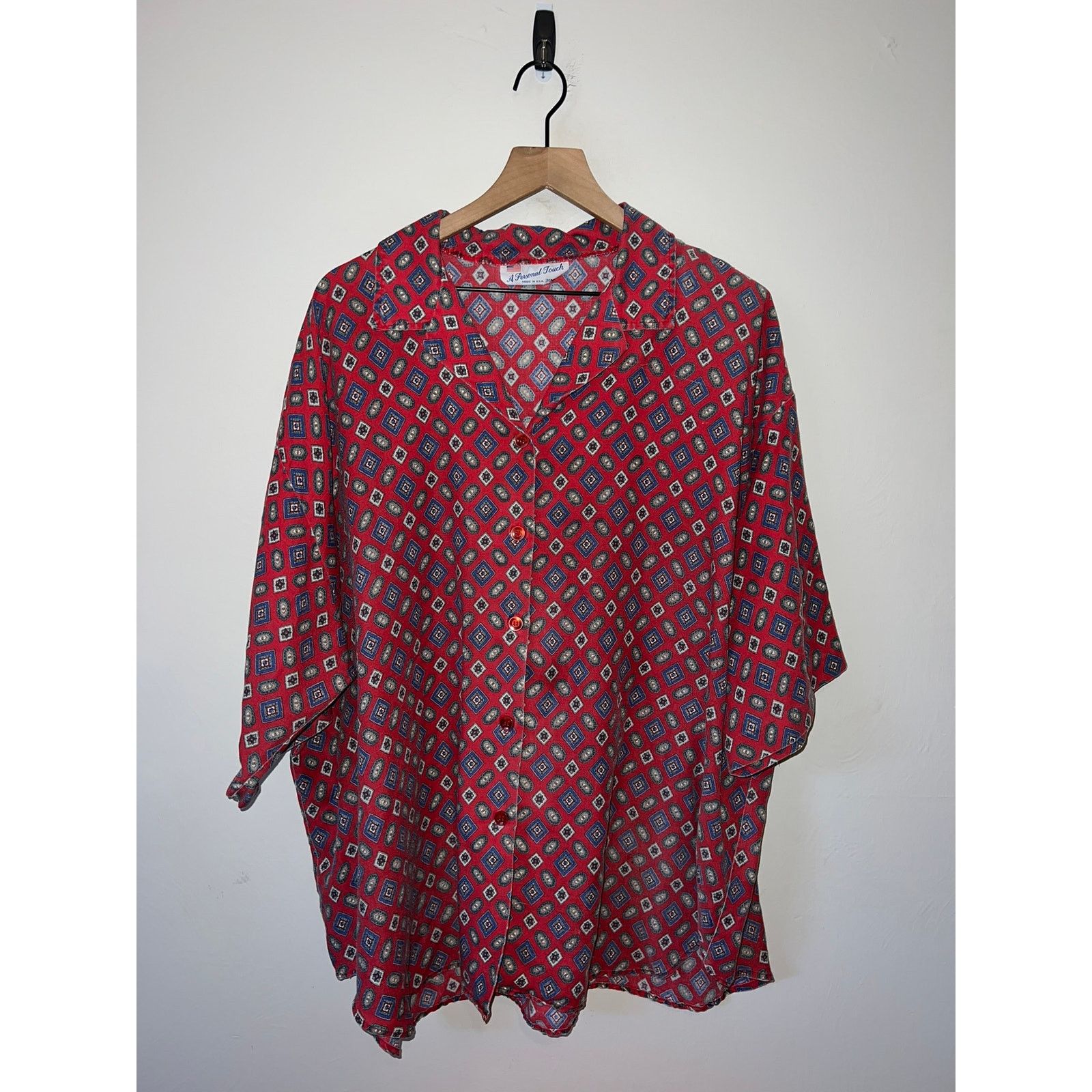 Vintage Vintage Womens A Personal Touch Button Down Shirt 80s 30W Size XL / US 12-14 / IT 48-50 - 1 Thumbnail