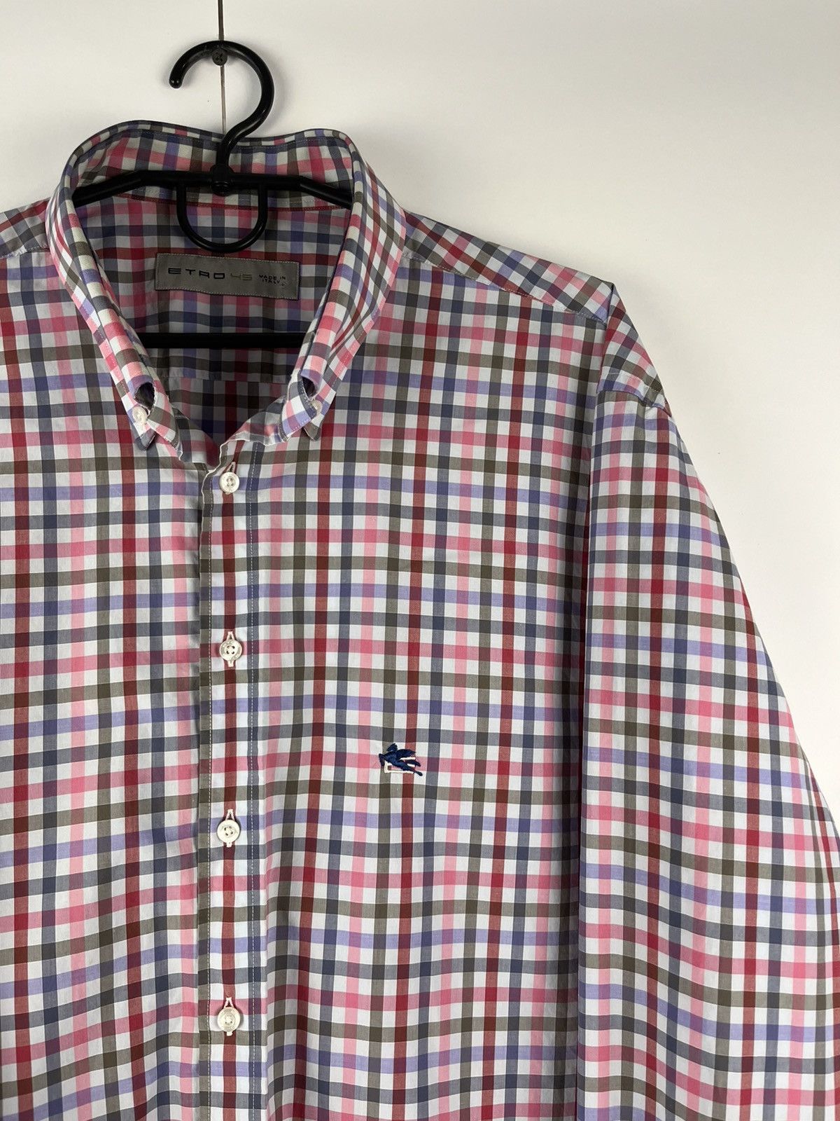 Etro Etro Luxury Plaid Cotton Long Sleeve Shirt Made in Italy Size US XL / EU 56 / 4 - 3 Thumbnail