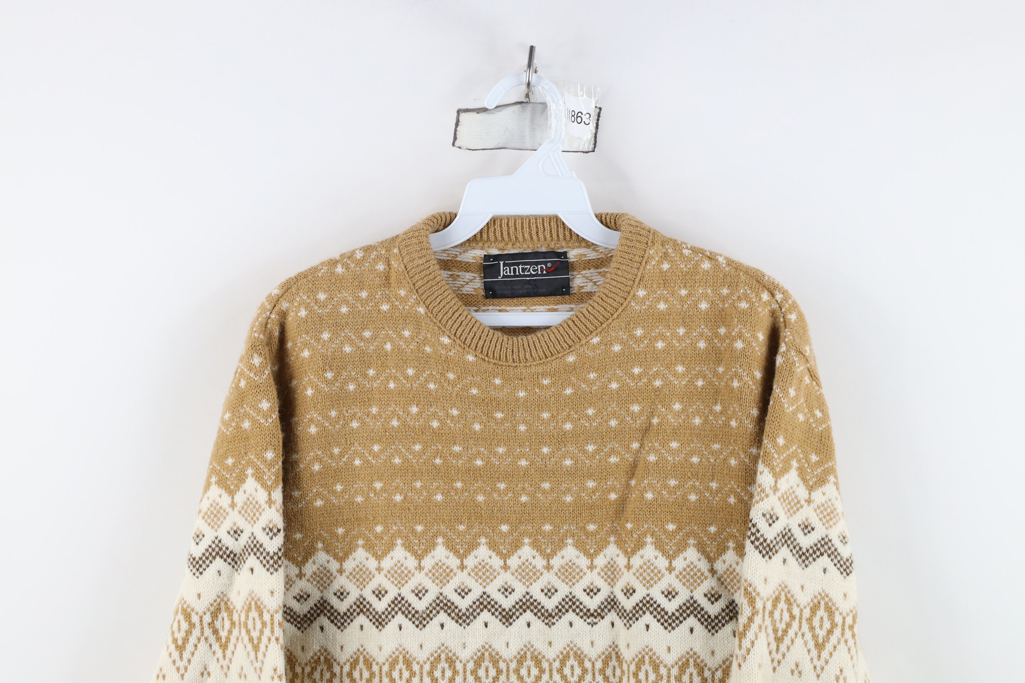 Vintage Vintage 70s Streetwear Cable Knit Crewneck Sweater USA Size US L / EU 52-54 / 3 - 2 Thumbnail