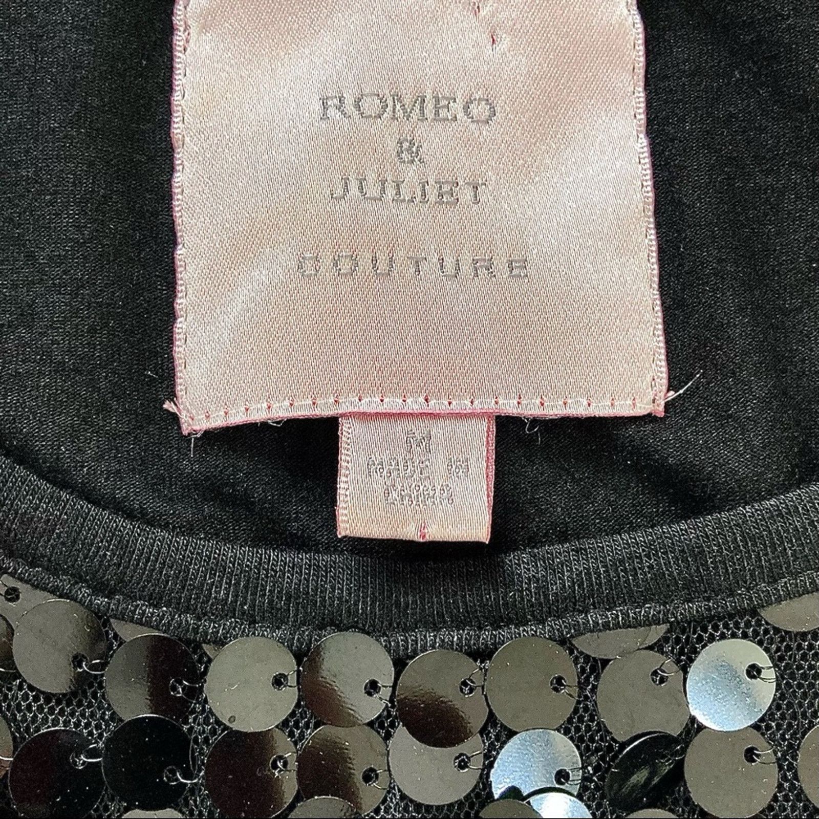 Other Black sequin mini dress Romeo & Juliet medium cocktail dress Size M / US 6-8 / IT 42-44 - 5 Thumbnail