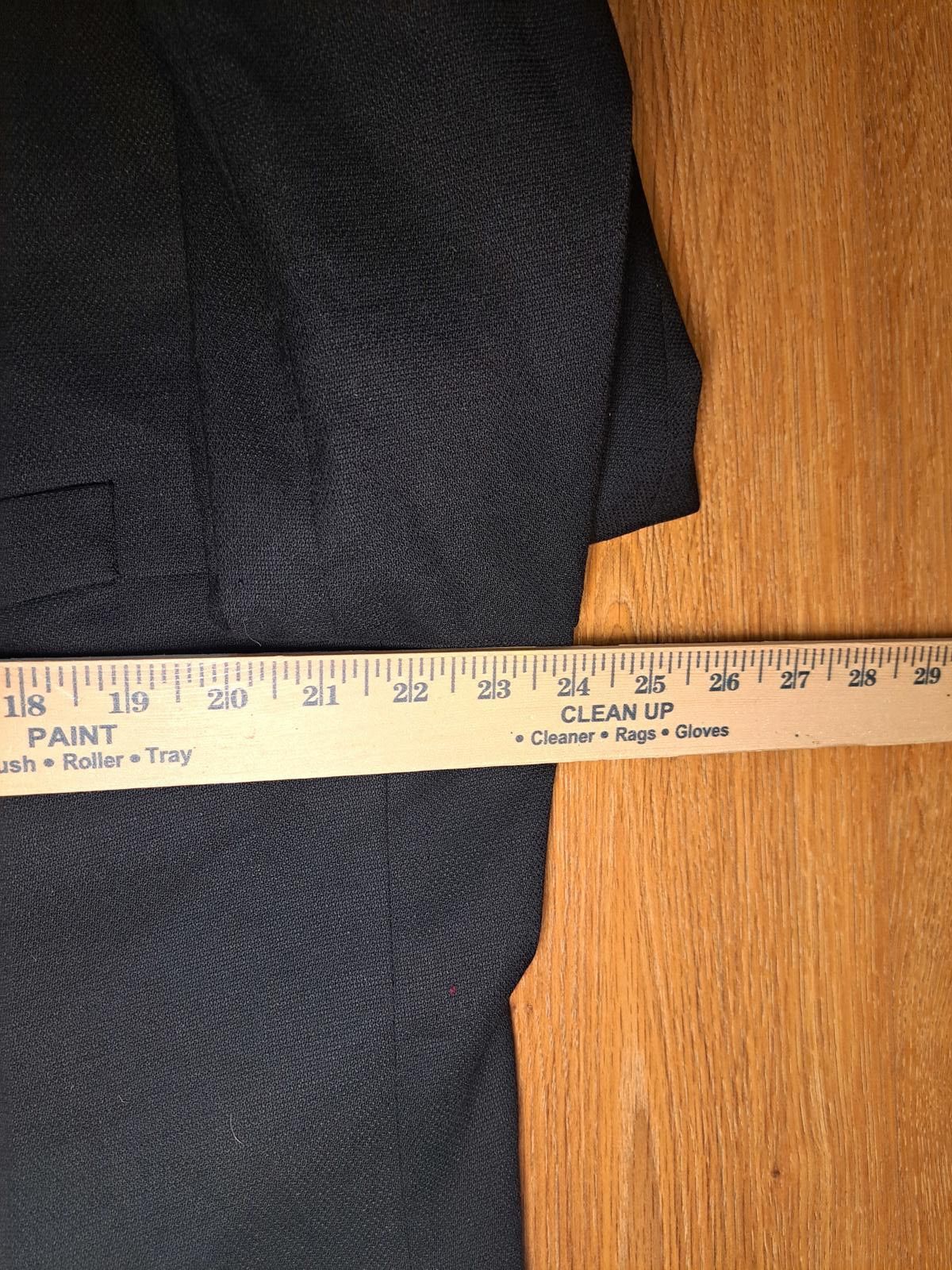 Hart Schaffner Marx Hart Schaffner Marx Blazer Mens 48L Black Silver Buttons Size 48L - 9 Thumbnail