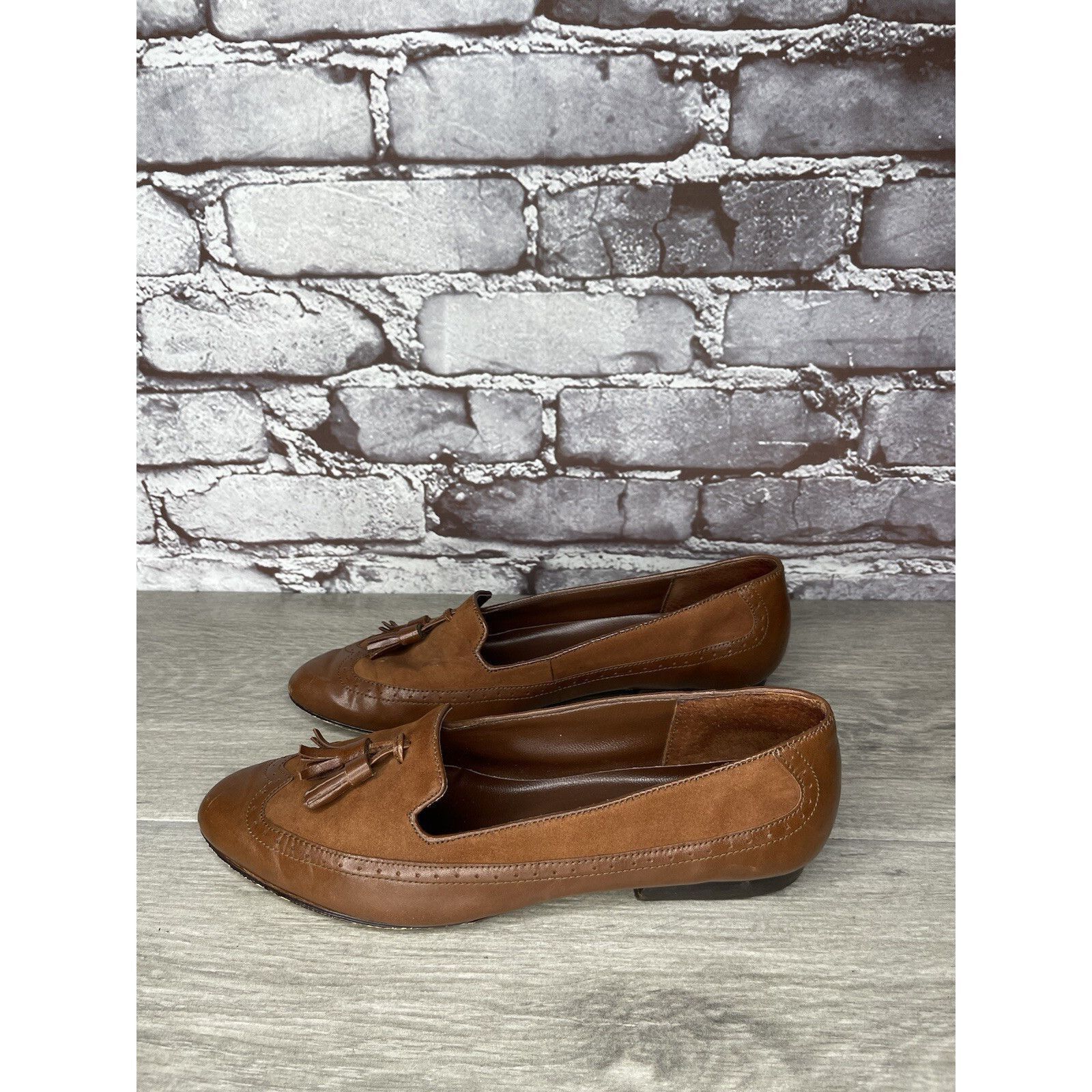 Other Cappagallo Brown Leather Wingtip Tassel Loafer Shoes Women S Size US 6 / IT 36 - 22 Thumbnail