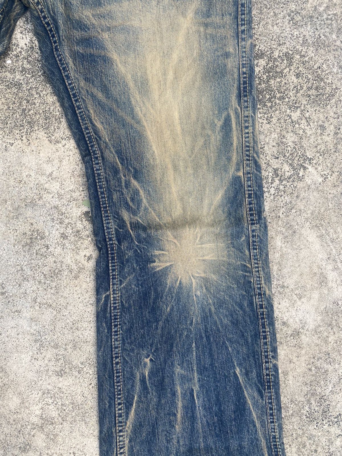 Japanese Brand Flare Jeans Blue Way Clawmark Bootcut Size US 33 - 6 Thumbnail