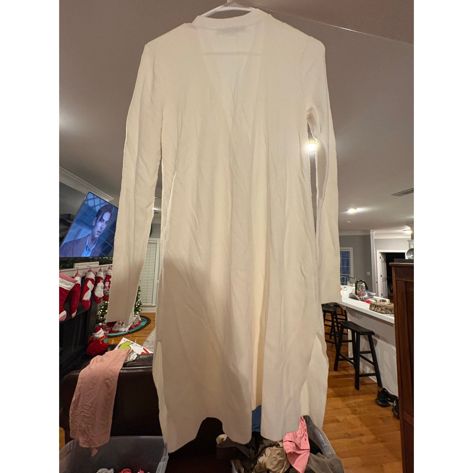 Loft LOFT Cream Long Open Front Cardigan – Size Small Size S / US 4 / IT 40 - 4 Thumbnail