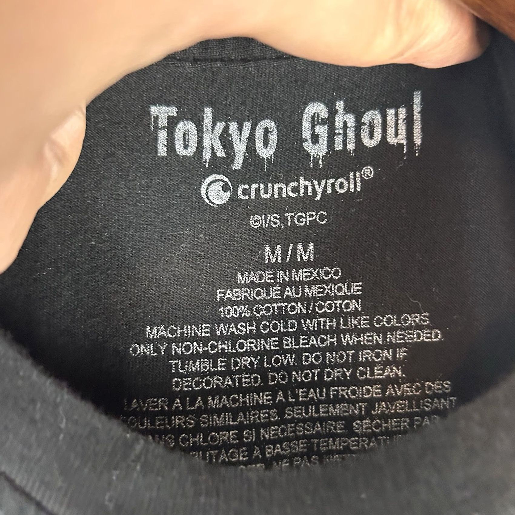 Vintage Tokyo Ghoul Graphic T Shirt Men Medium Short Sleeve Black Crew Neck Nationally 9? Size US M / EU 48-50 / 2 - 3 Thumbnail