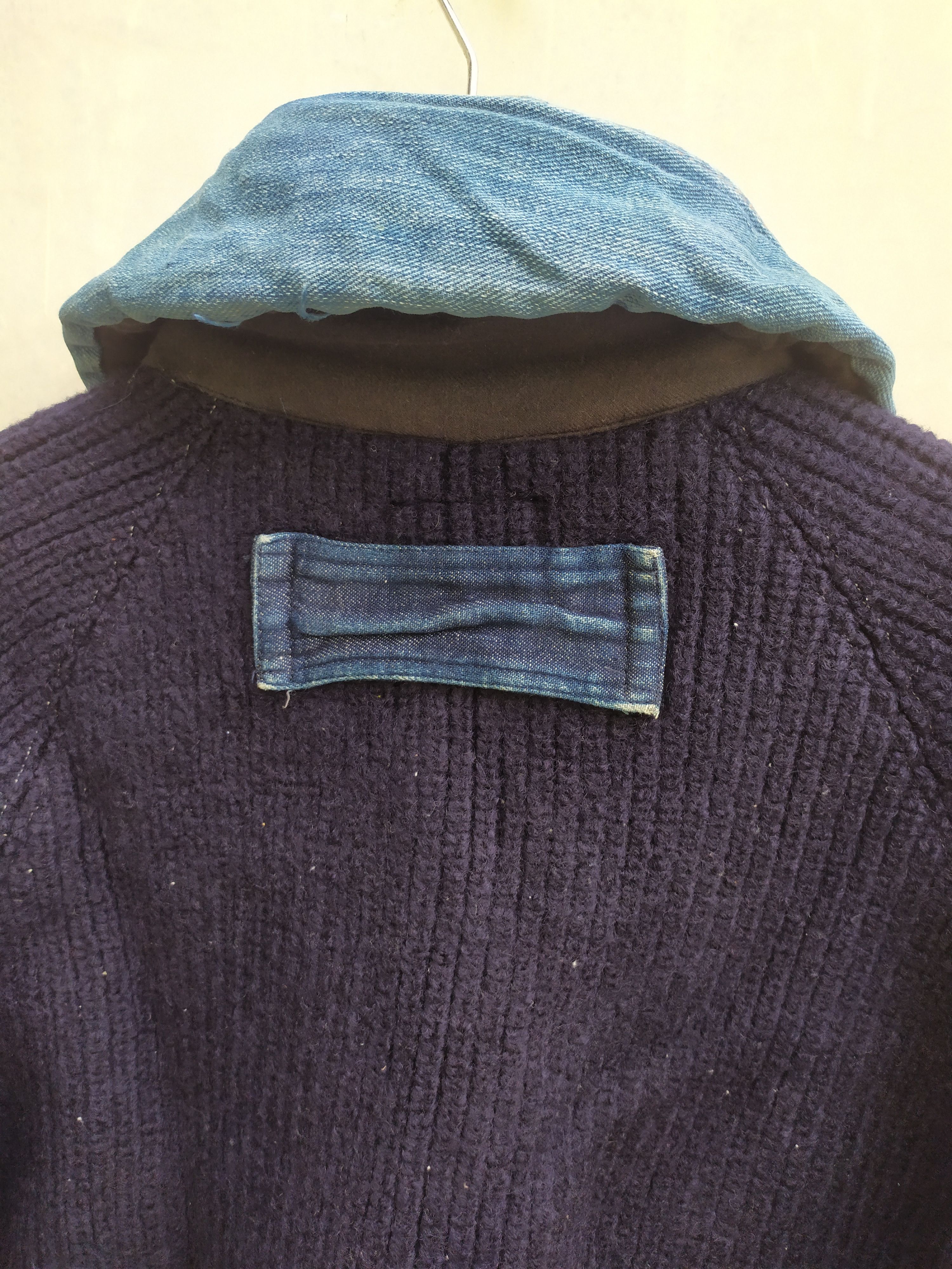 Blue Blue Japan × Japanese Brand Blue Blue Japan Thick Knit Jacket Size US XL / EU 56 / 4 - 11 Thumbnail