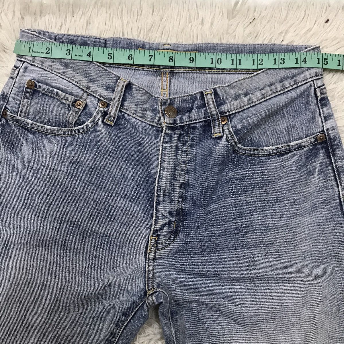 Japanese Brand Uniqlo Basic S-002 Regular Fit Straight Jenas Size US 30 / EU 46 - 14 Thumbnail
