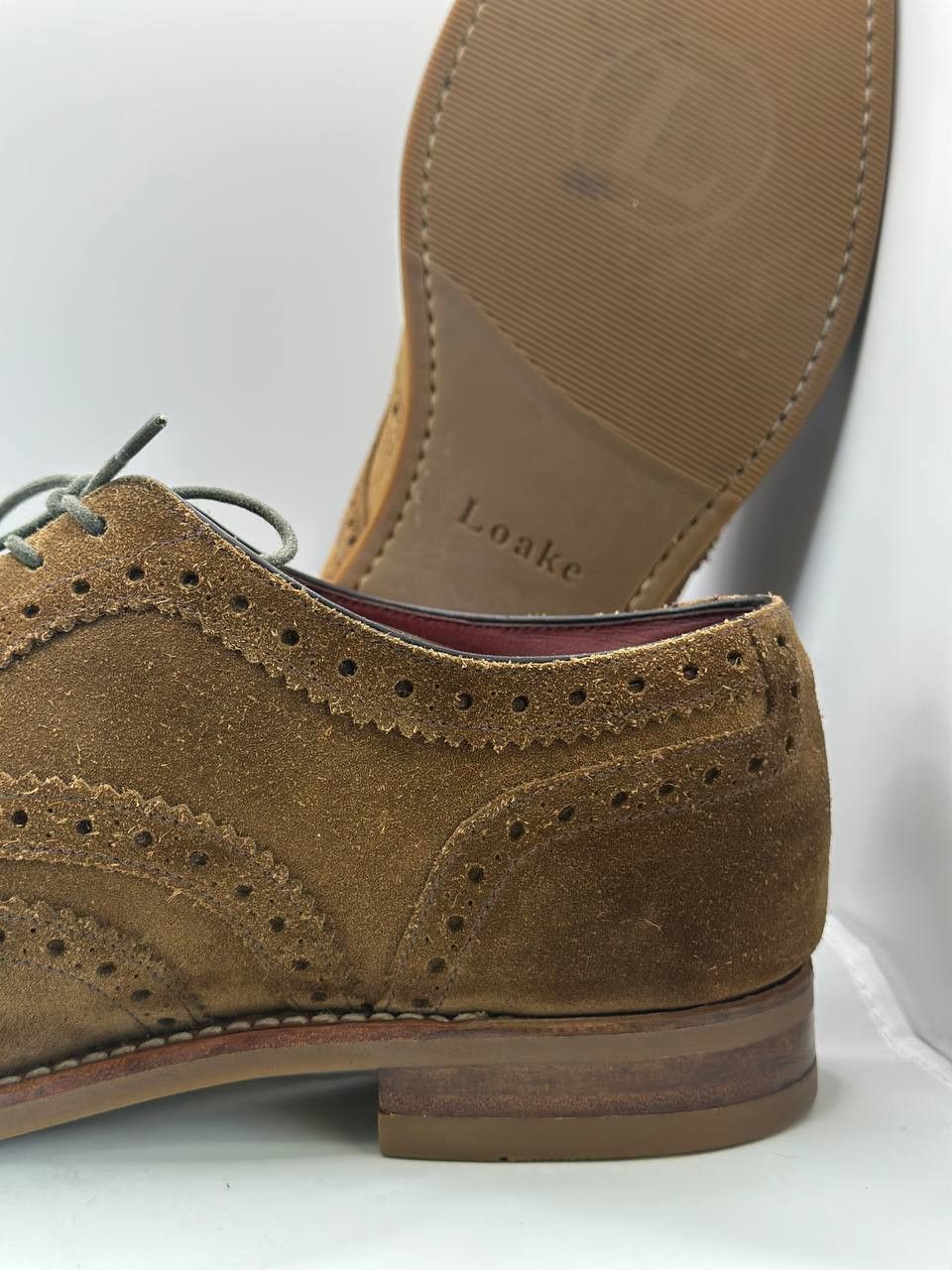 Loake Loake Kerridge TG Suede Brogues Claridge/F UK 8 Almond Toe Size US 9 / EU 42 - 7 Thumbnail