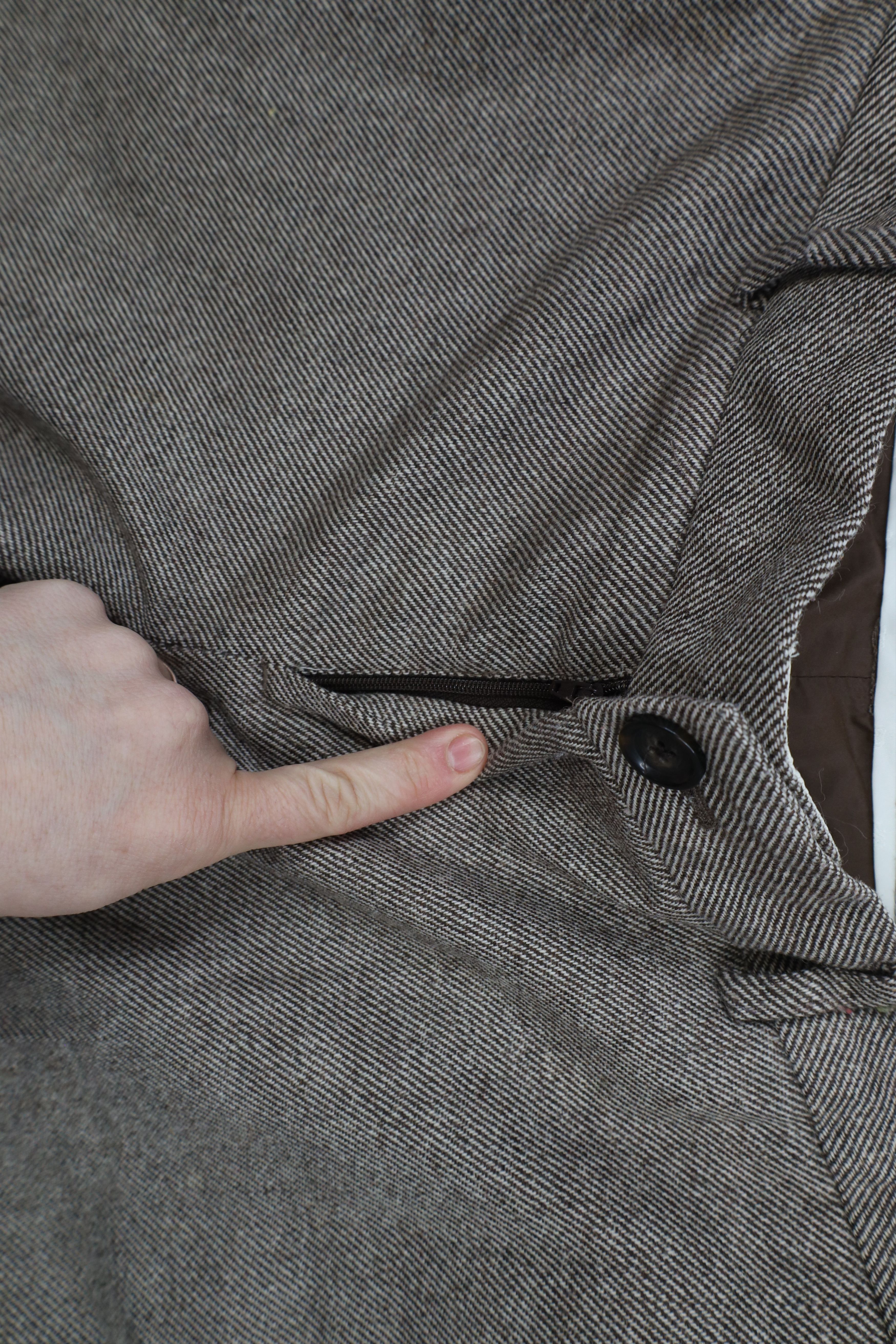 Banana Republic × Vintage Vintage Y2K Banana Republic Wool Blend Wide Leg Chino Pants Size 26" / US 2 / IT 38 - 7 Thumbnail
